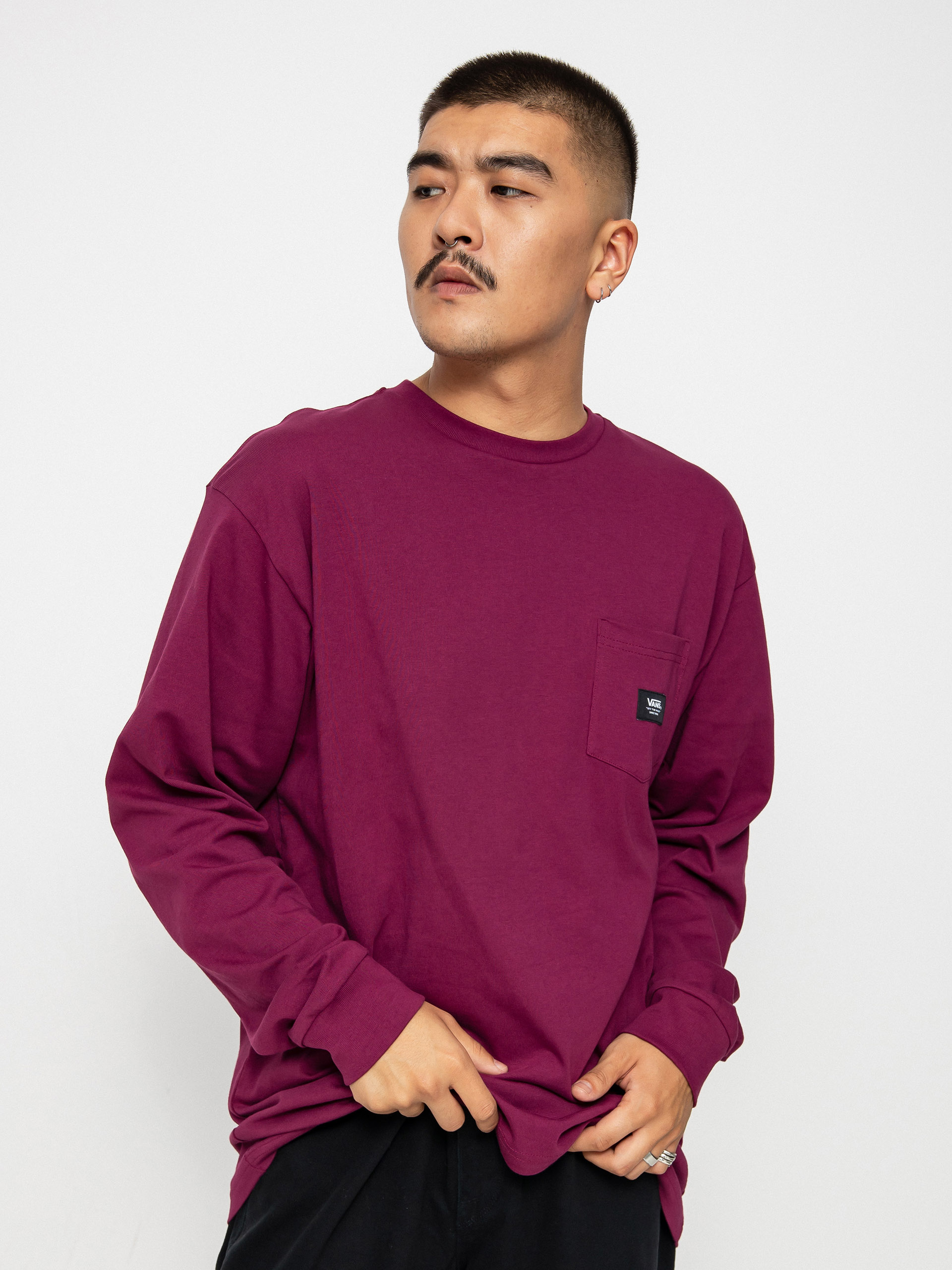 Longsleeve Vans Woven Patch Pocket (purple potion)