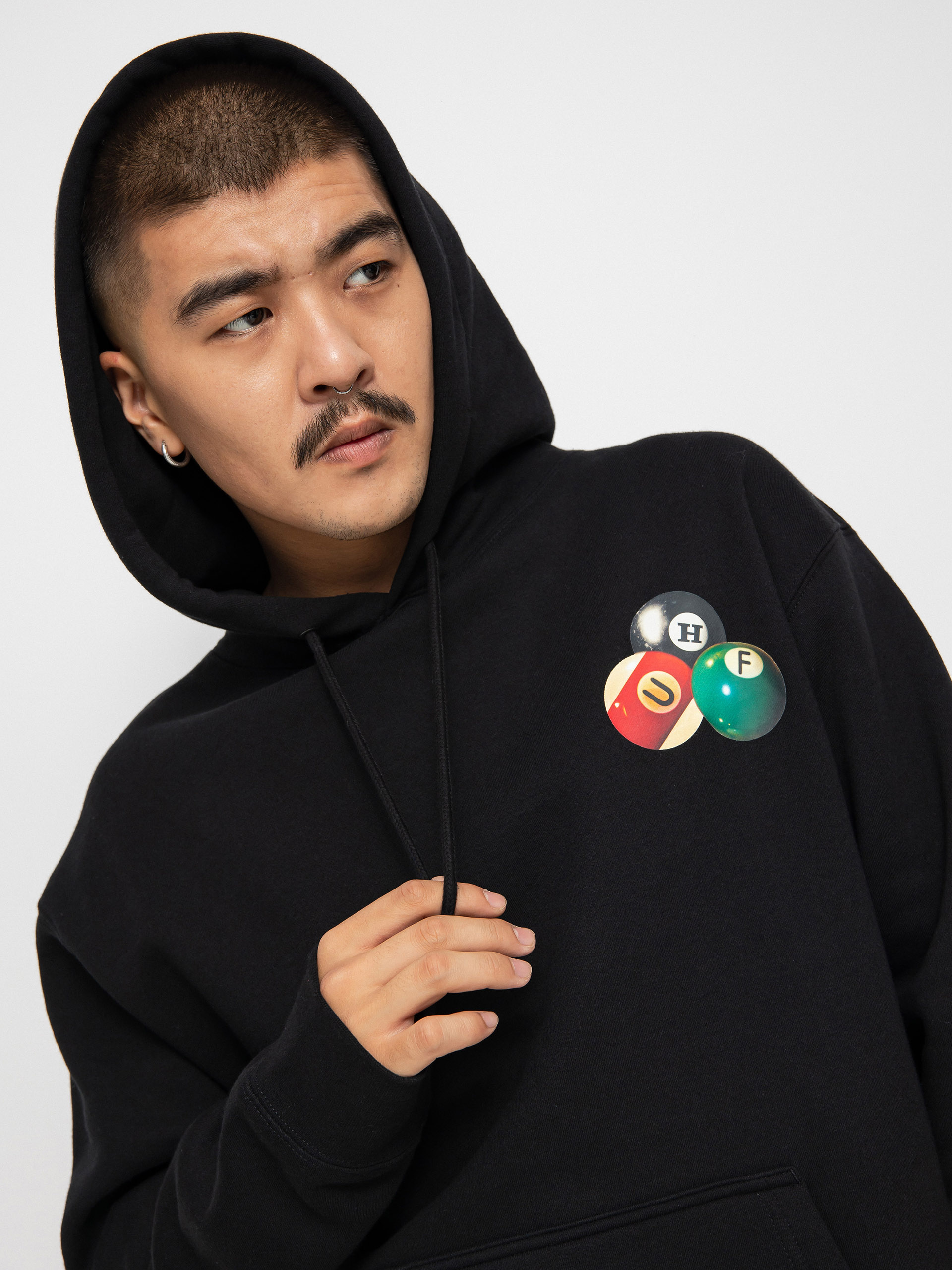 Bluza z kapturem HUF Dirty Pool TT HD (black)