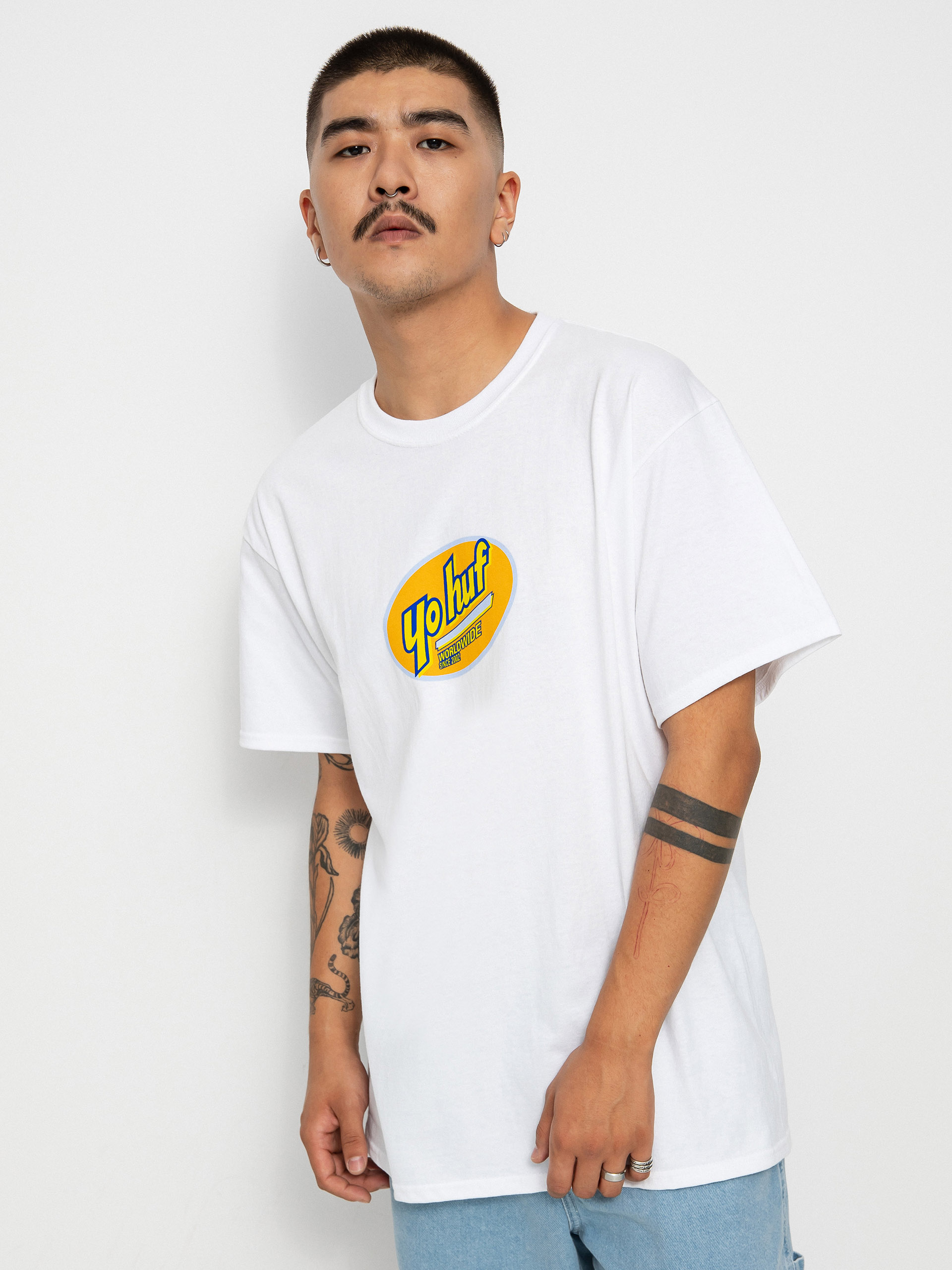 Huf t shirt clearance white