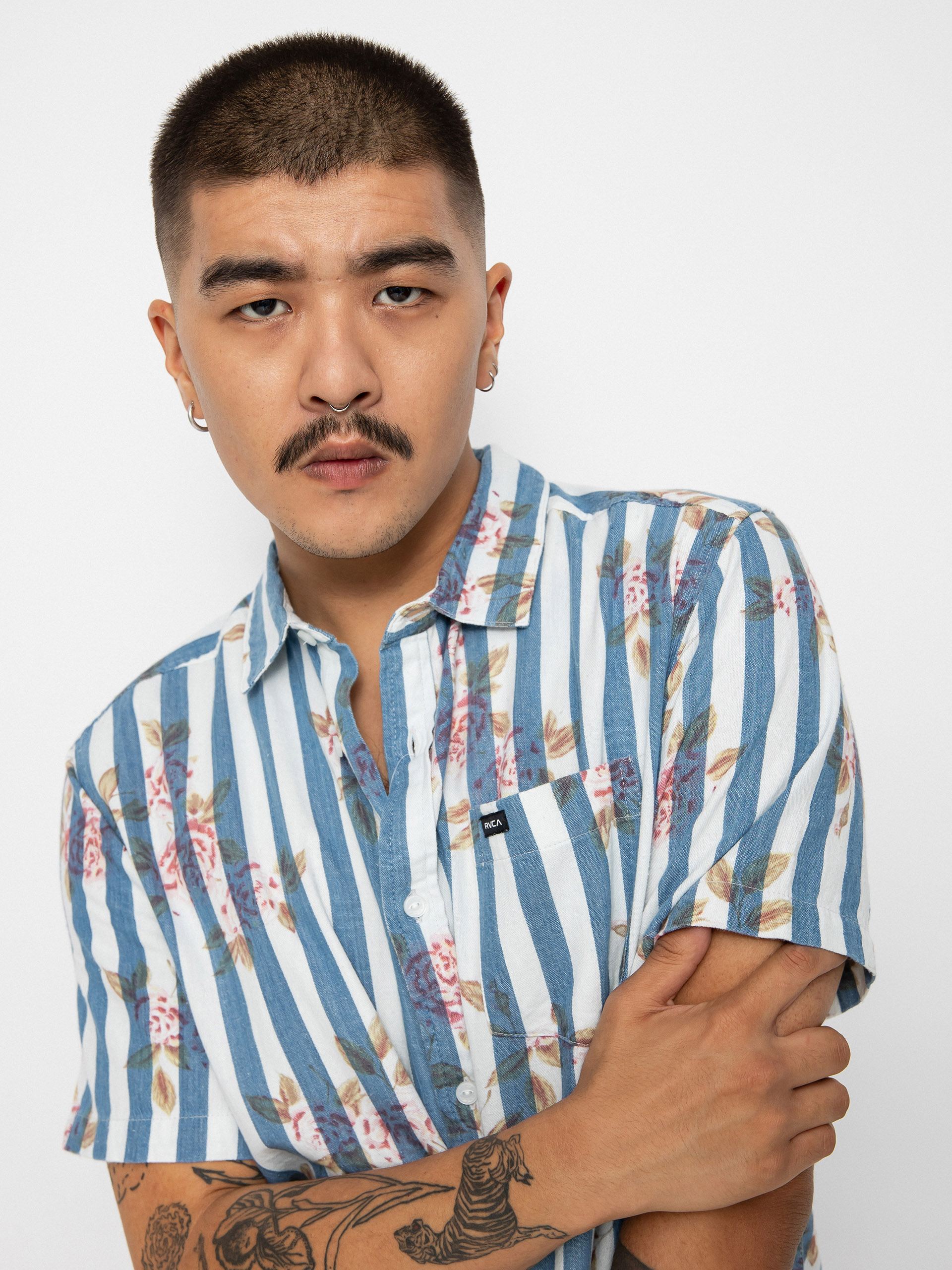 Koszula RVCA Harbour (denim floral)