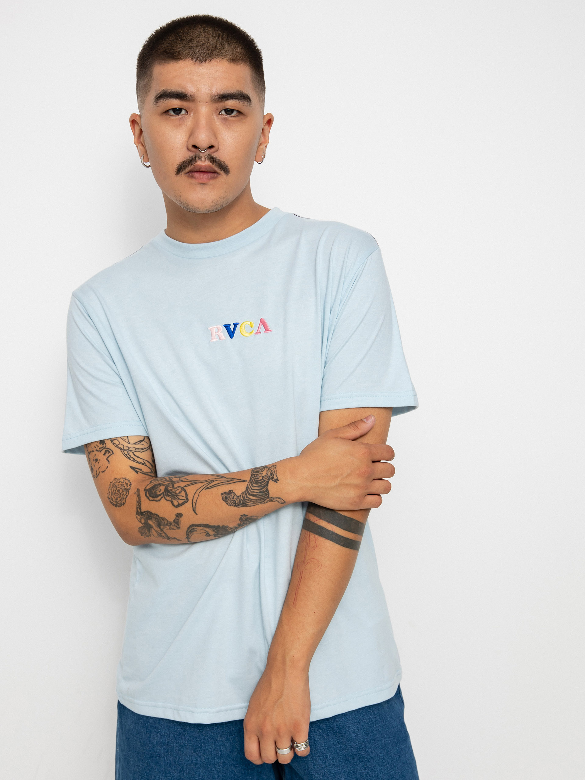 T-shirt RVCA Skull Club (sky)