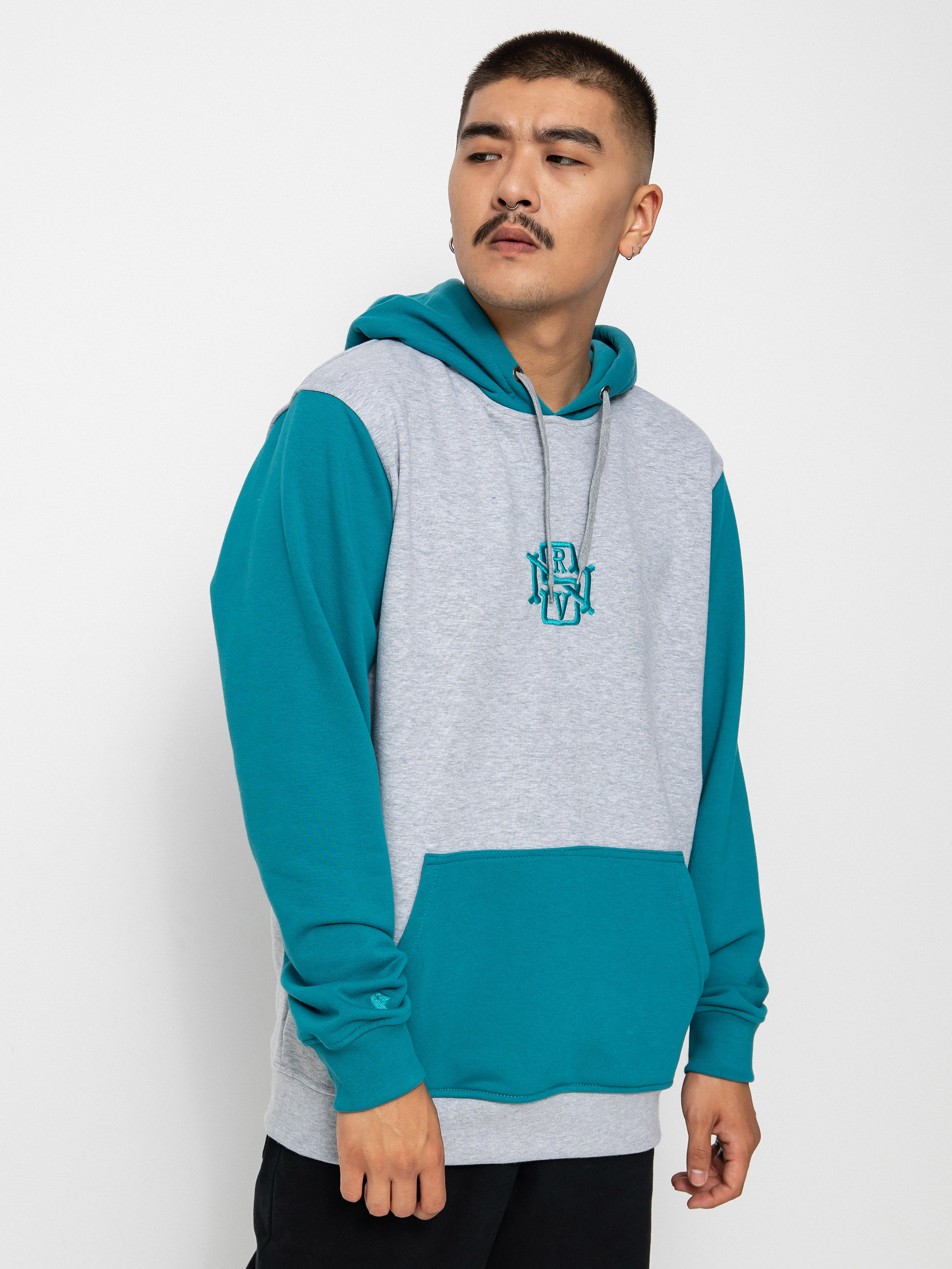 Bluza z kapturem Nervous Initial HD (ocean grey)
