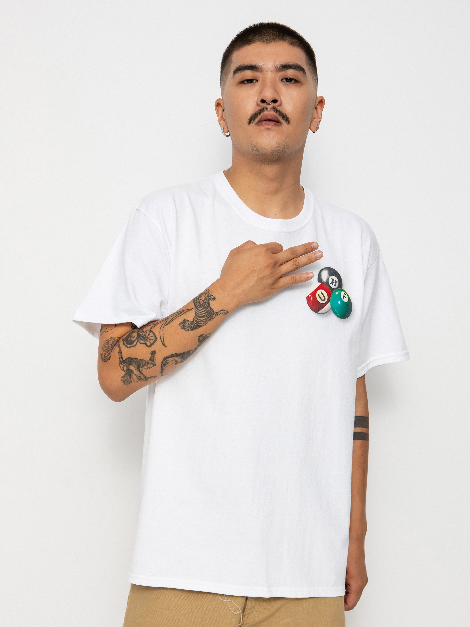 T-shirt HUF Dirty Pool TT (white)