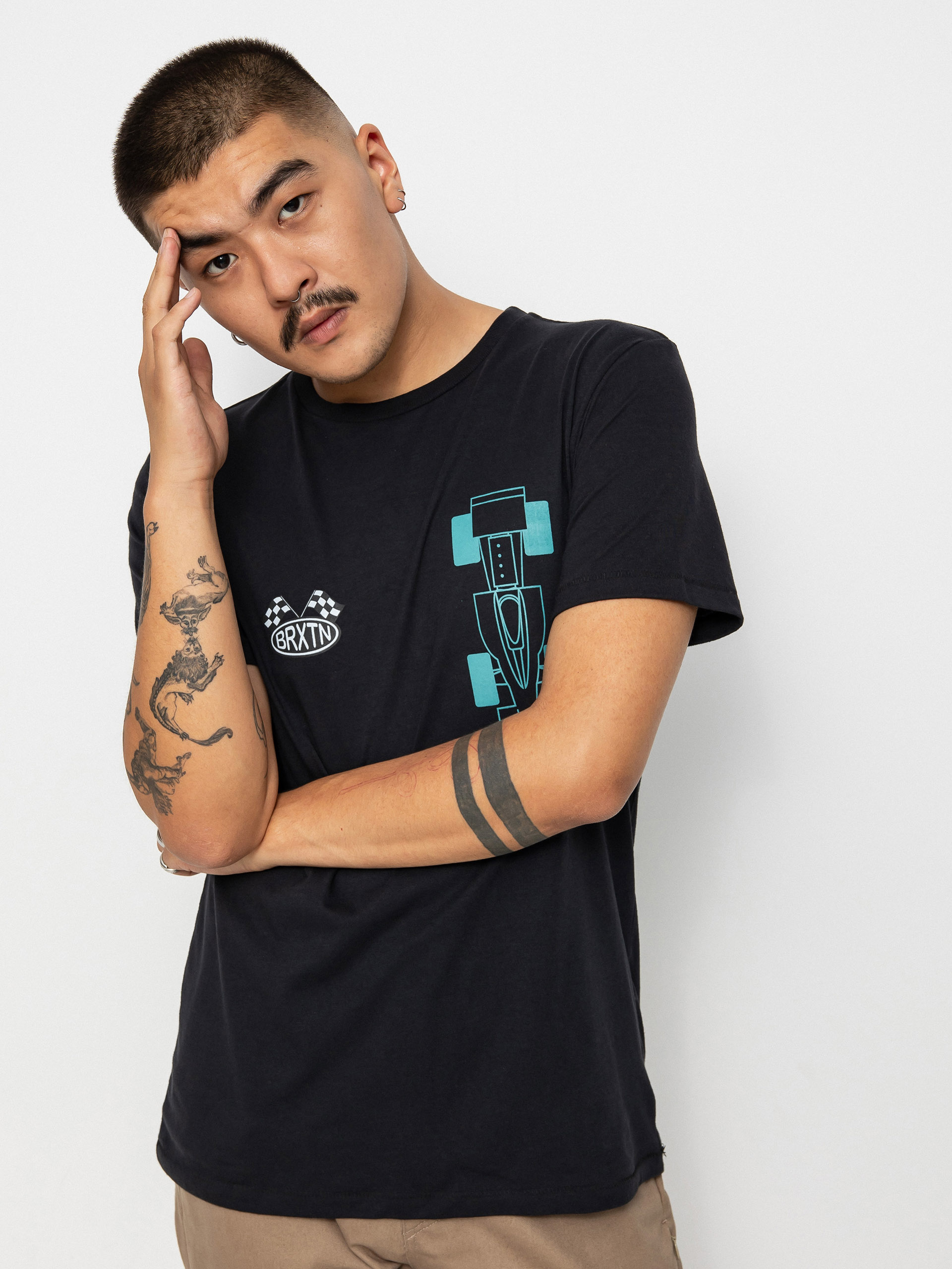 Brixton Тениска Indy (black)