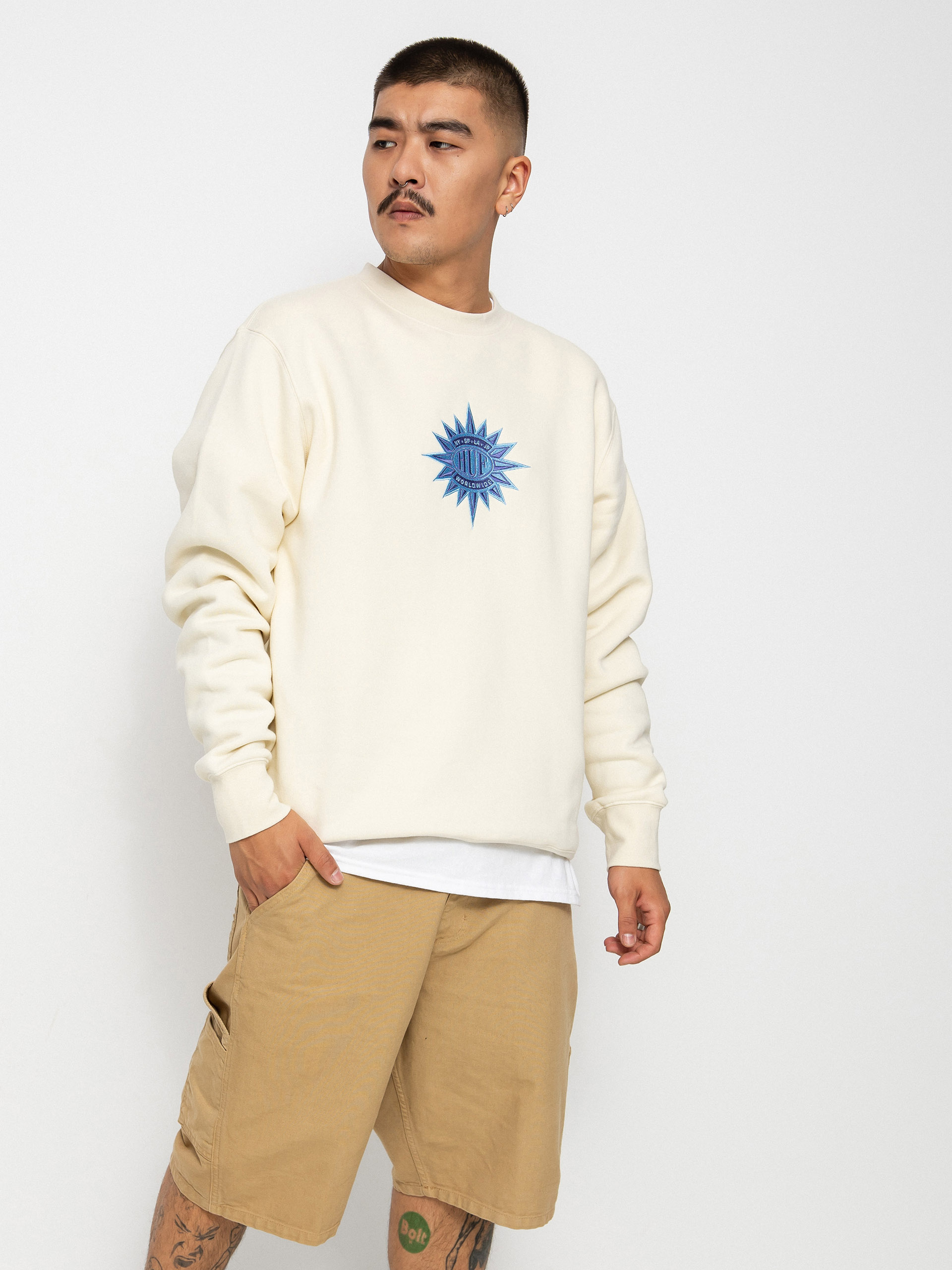 Bluza HUF New Sun (off white)