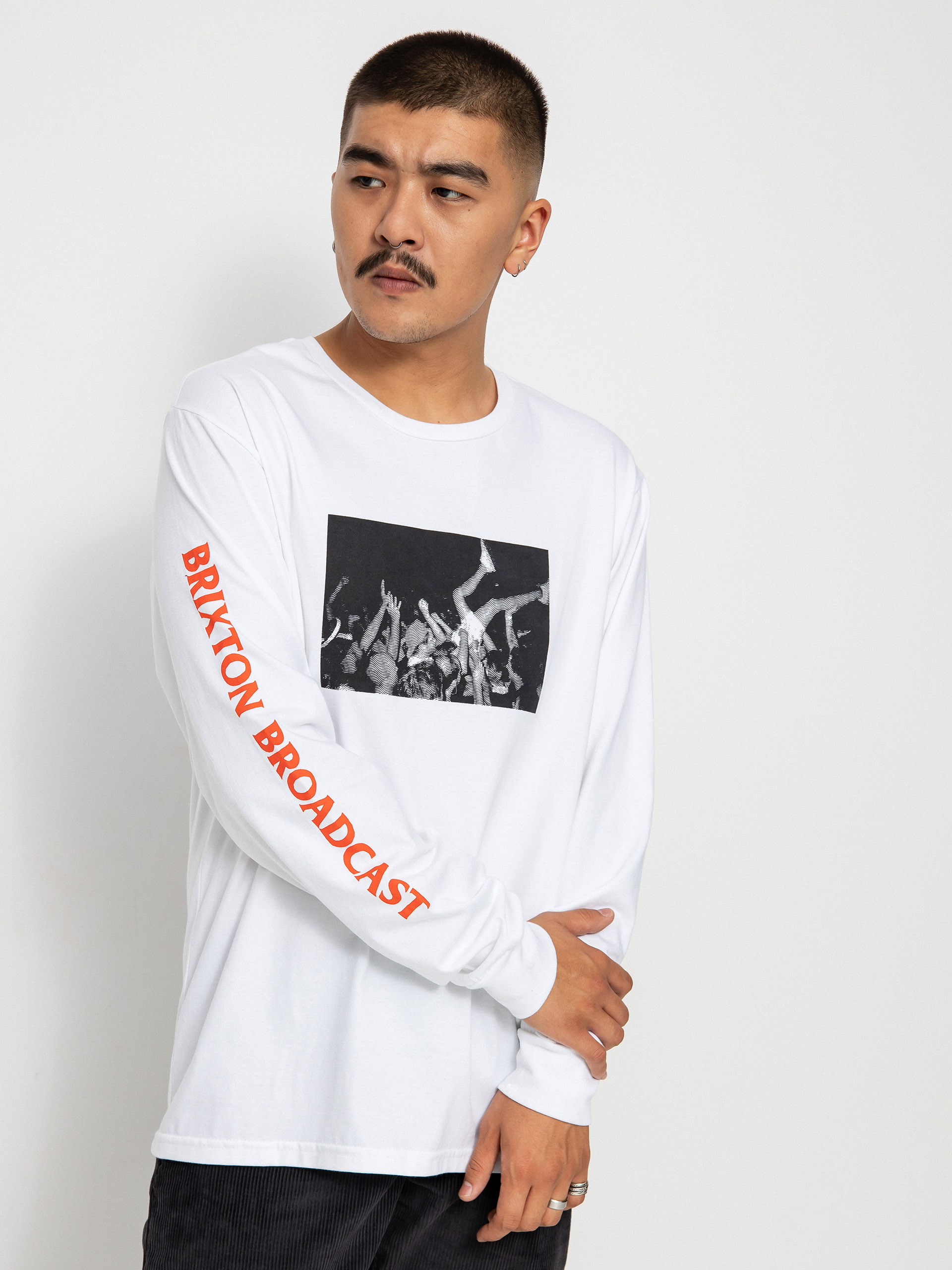 Longsleeve Brixton Clutter (white)