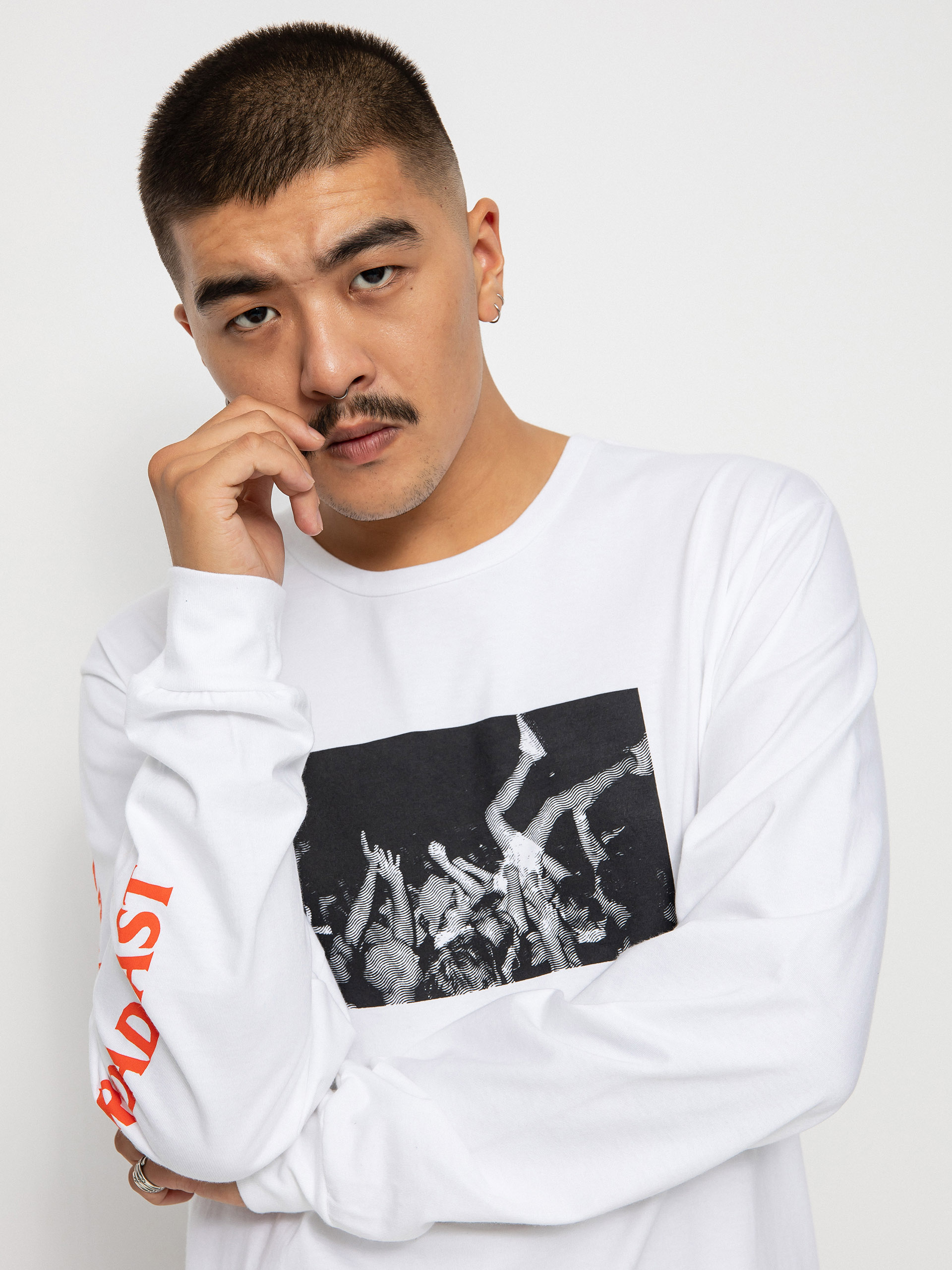 Longsleeve Brixton Clutter (white)