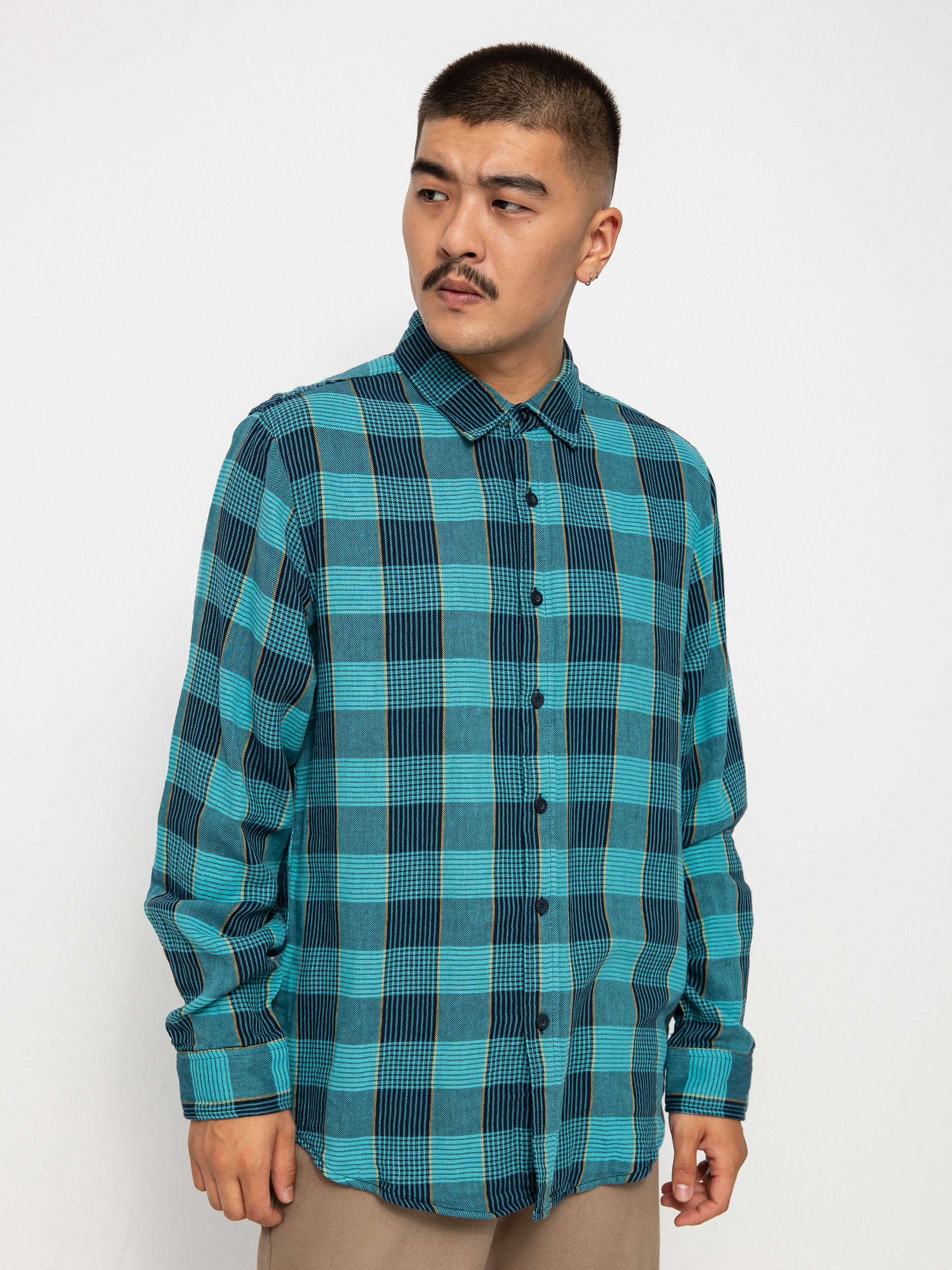 Koszula Brixton Bowery Sw Np Ls (teal)