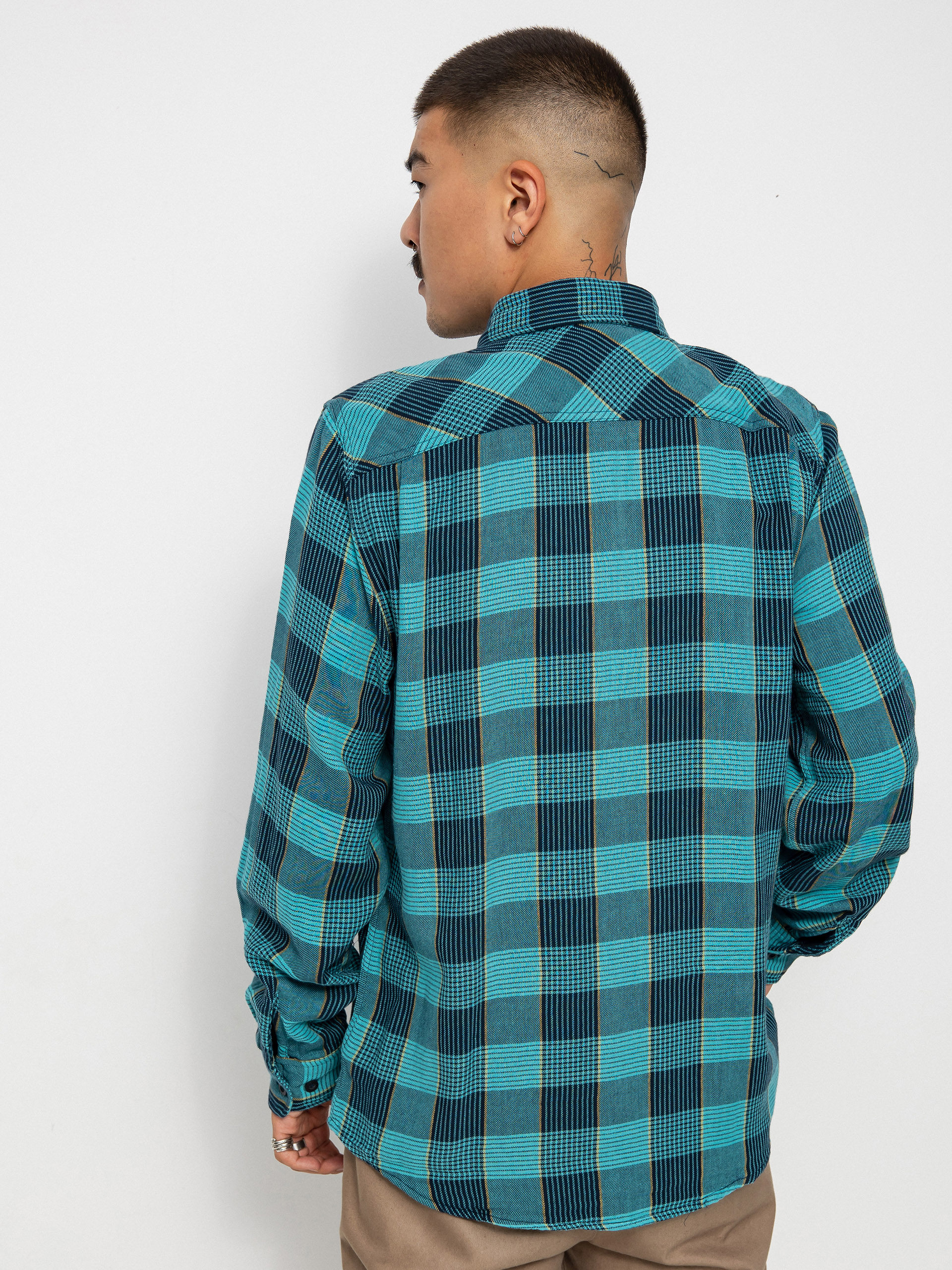 Koszula Brixton Bowery Sw Np Ls (teal)
