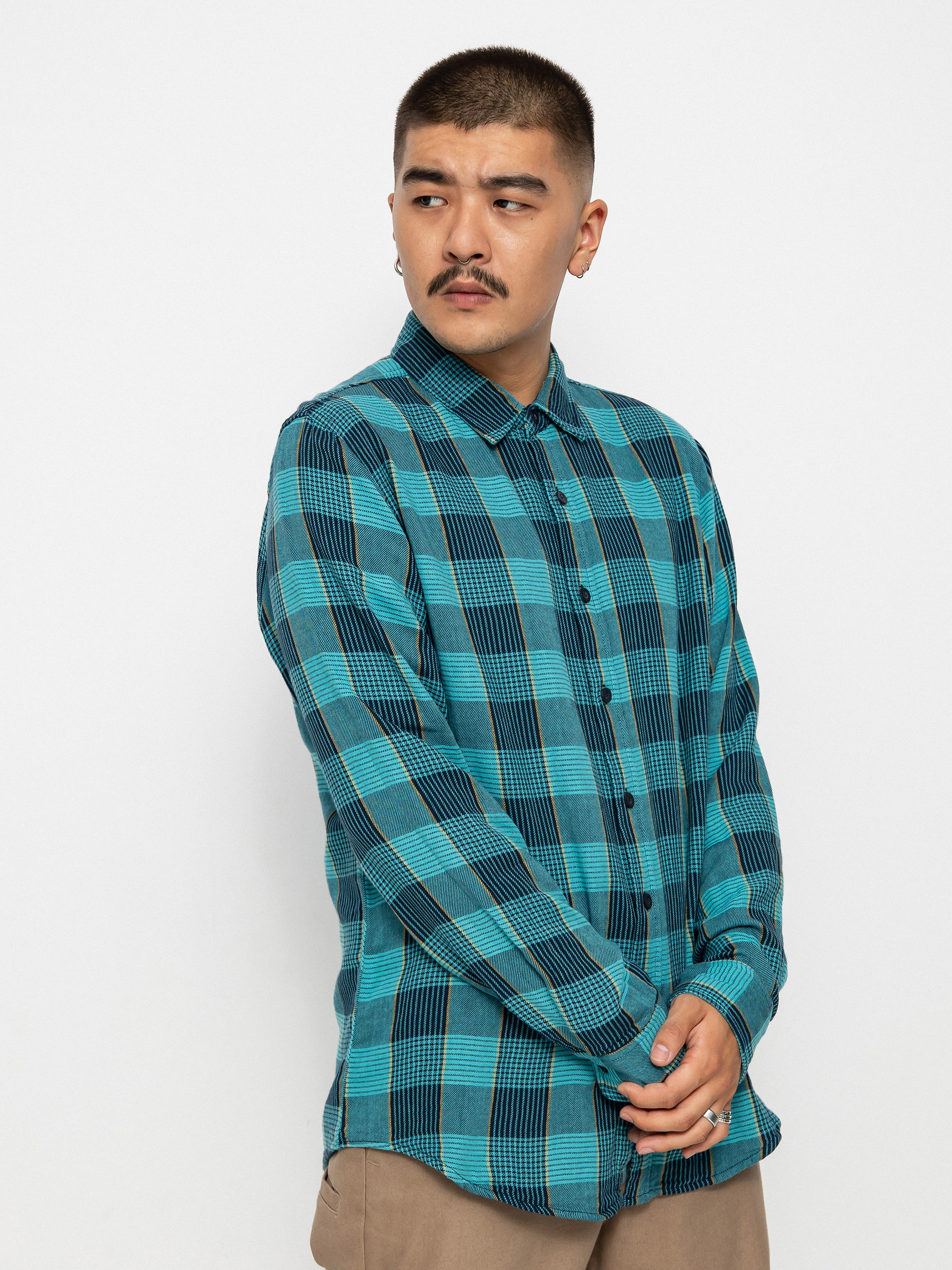 Koszula Brixton Bowery Sw Np Ls (teal)
