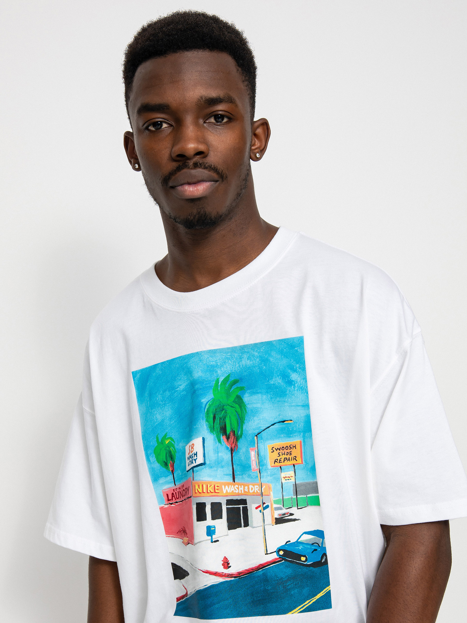T-shirt Nike SB Laundry (white)