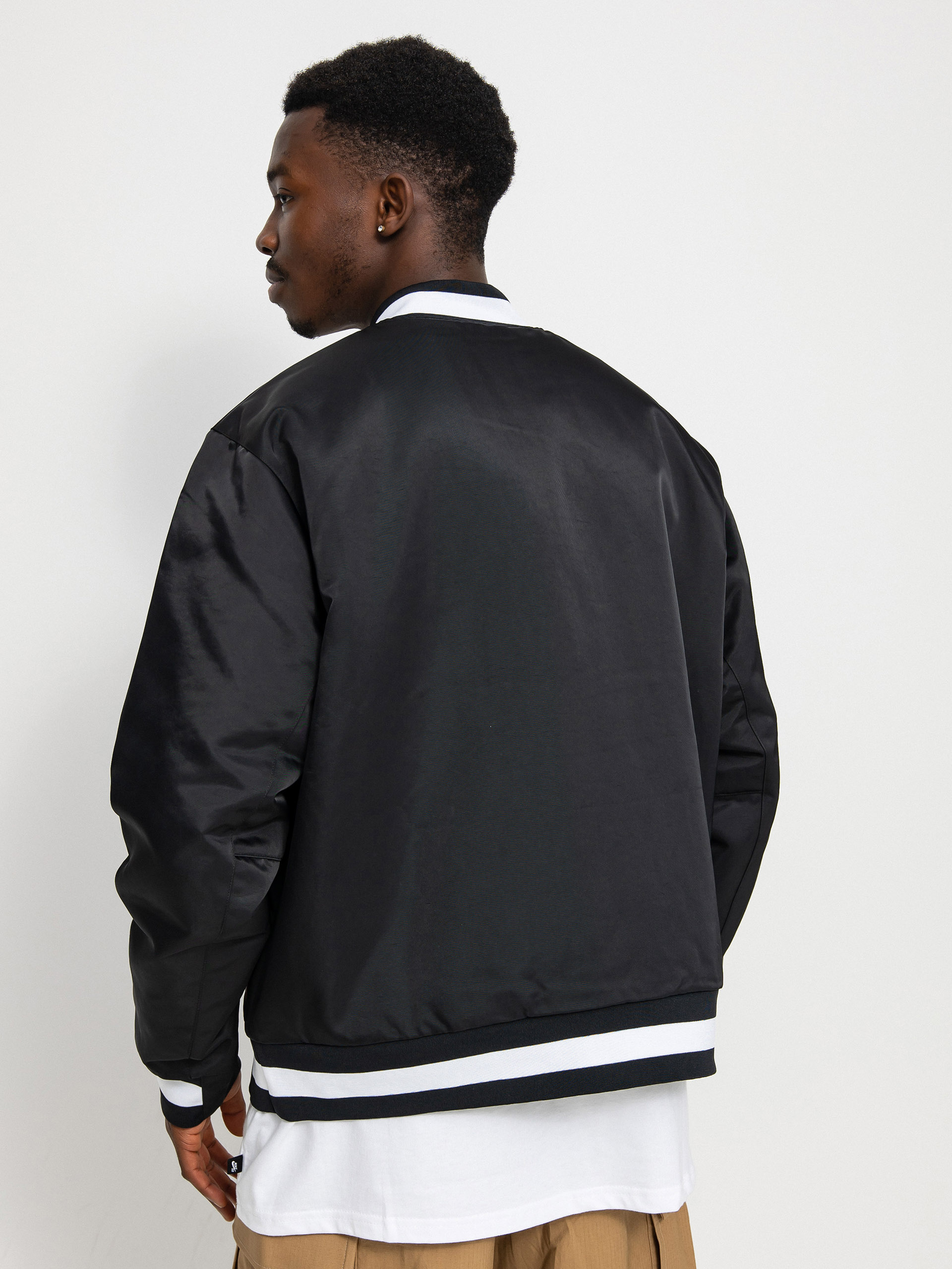 Kurtka Nike SB Bsbl Varsity (black/black/white/white)