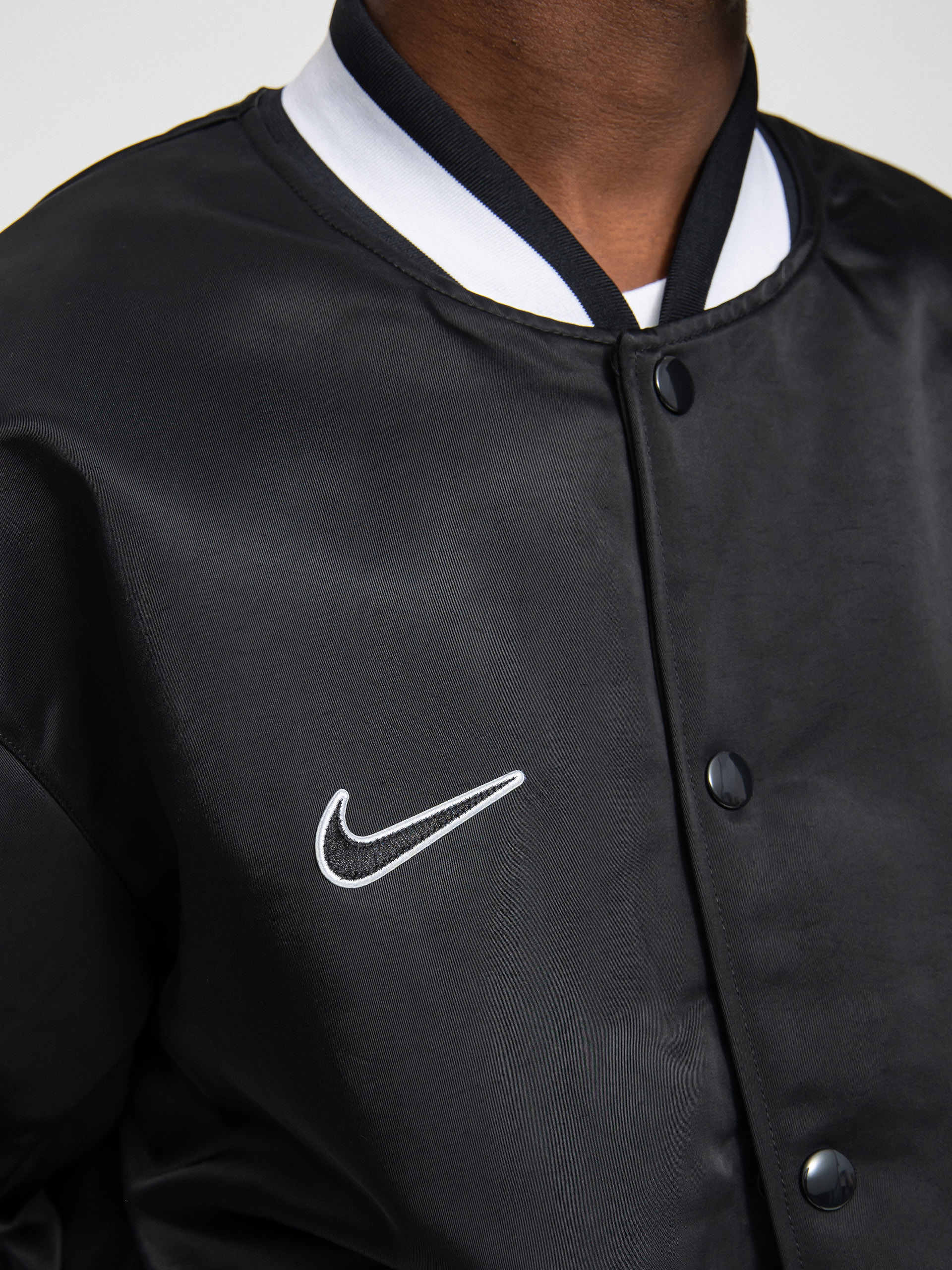 Kurtka Nike SB Bsbl Varsity (black/black/white/white)