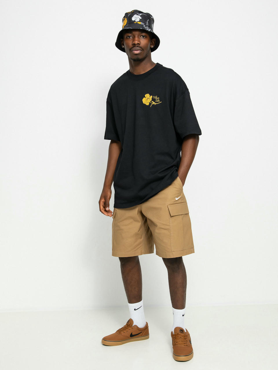 T-shirt Nike SB Flower (black)