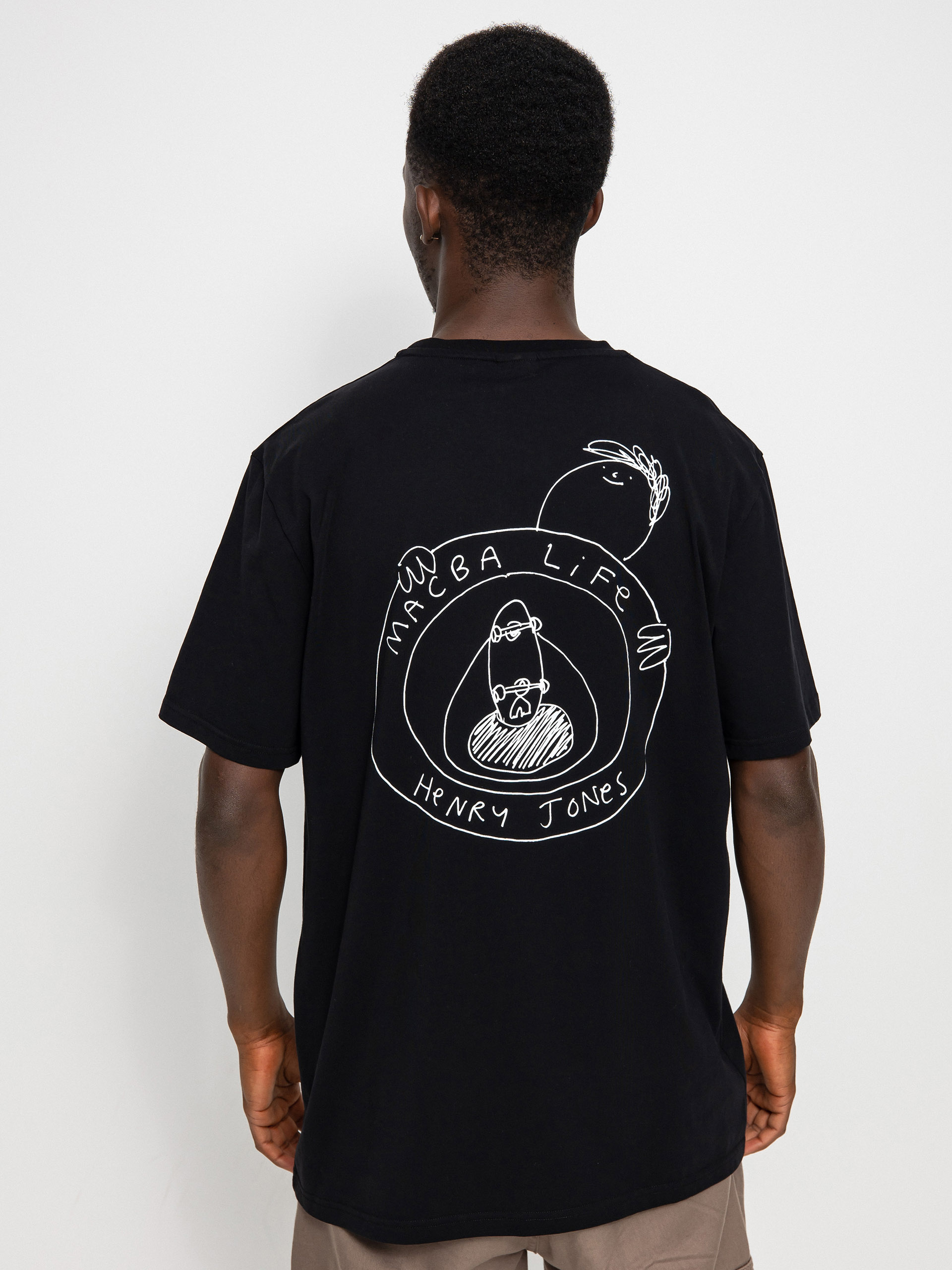 T-shirt Macba Life Henry Jones Skate Logo (black)