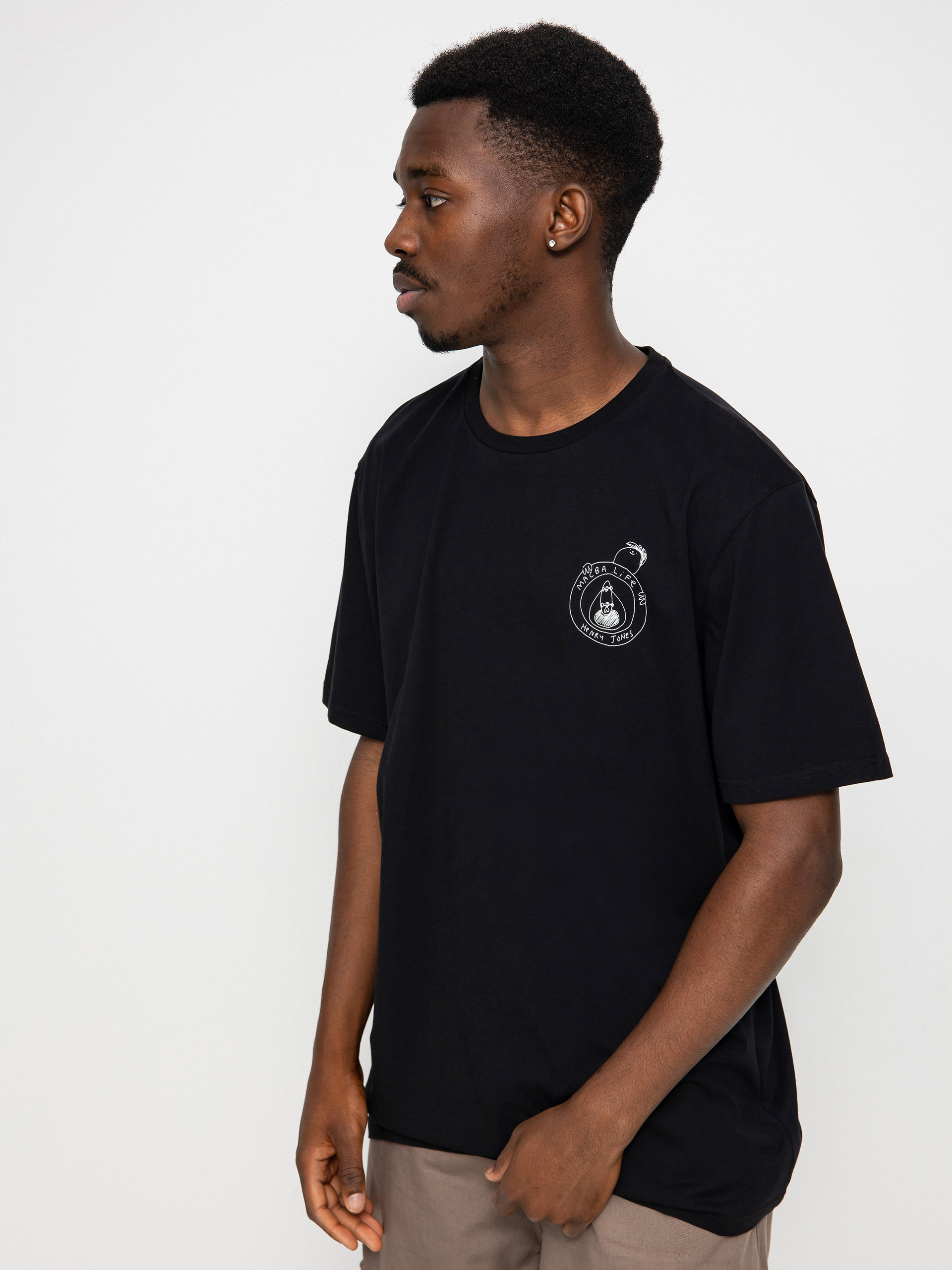 T-shirt Macba Life Henry Jones Skate Logo (black)