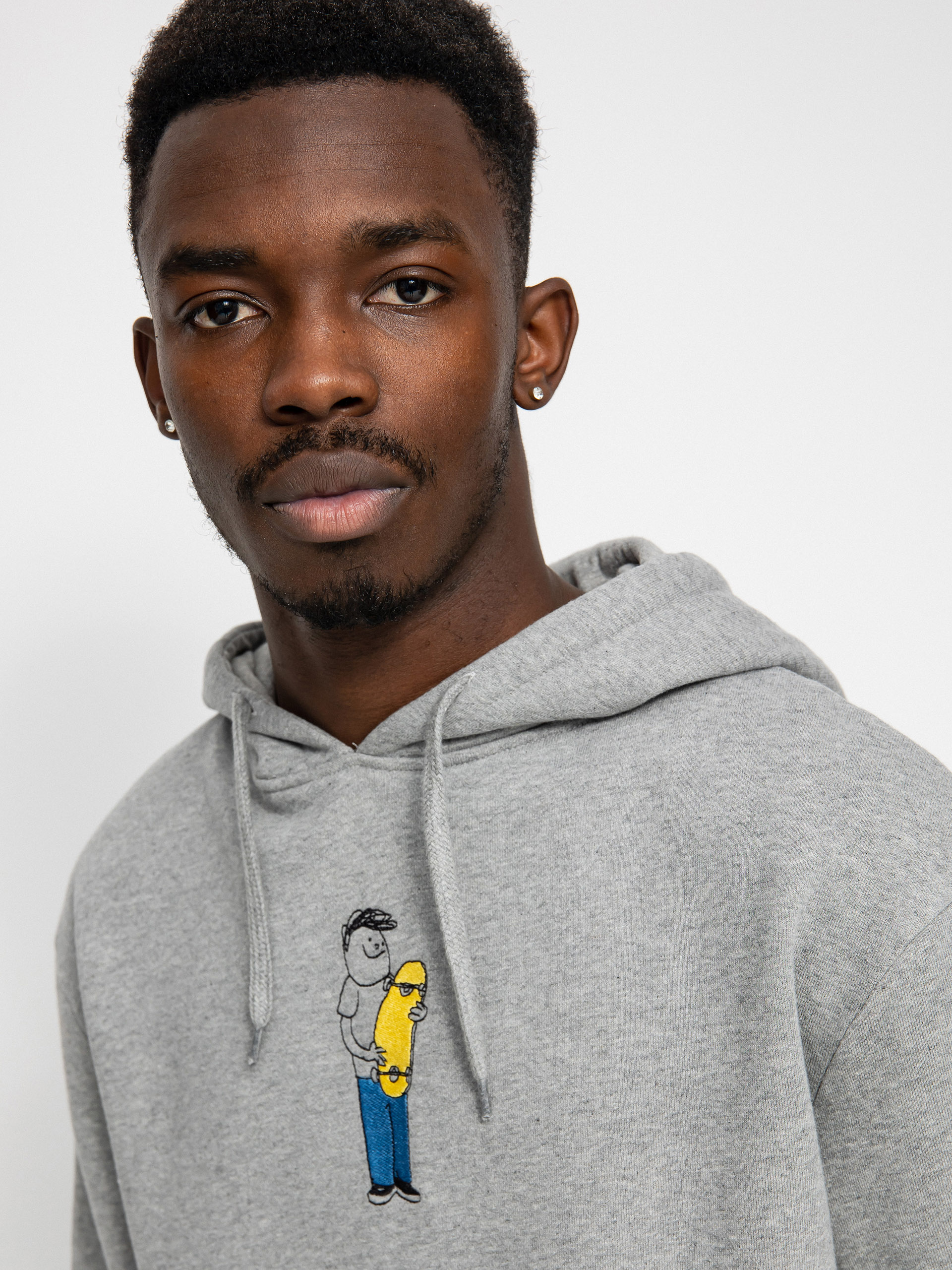 Bluza z kapturem Macba Life Henry Jones Skate Logo HD (heather grey)