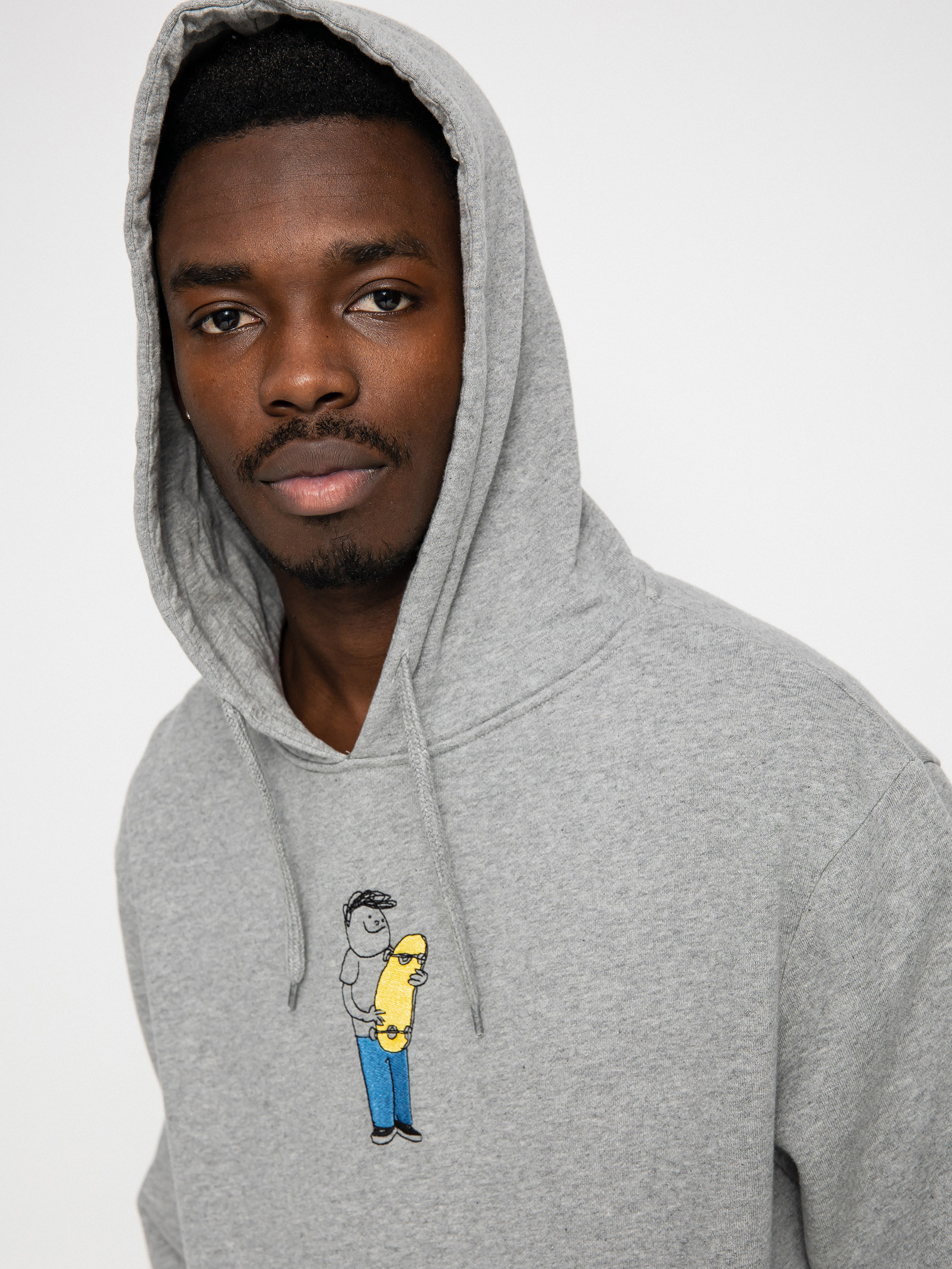 Bluza z kapturem Macba Life Henry Jones Skate Logo HD (heather grey)