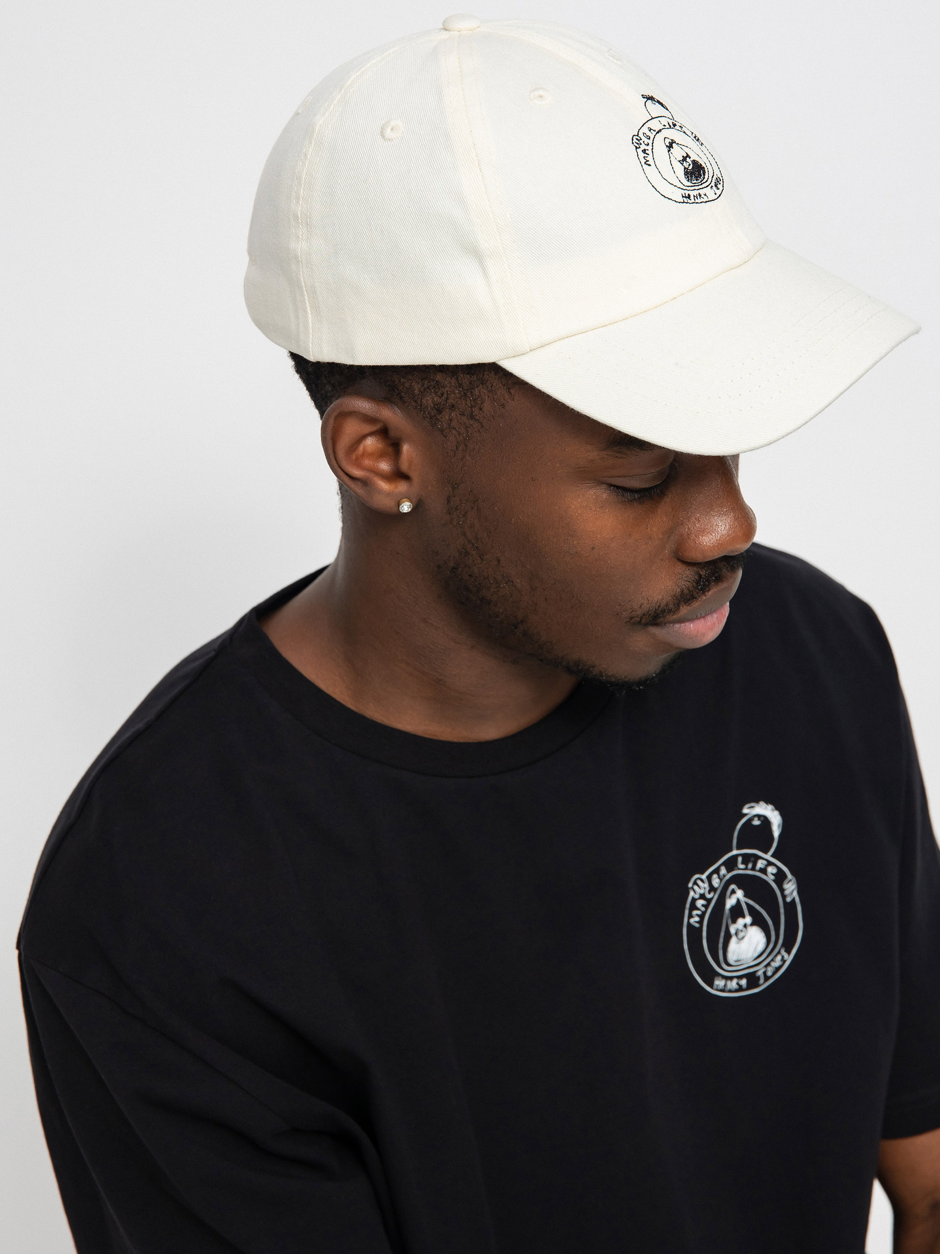 Czapka z daszkiem Macba Life Henry Jones Dad Cap MBL Logo (natural)