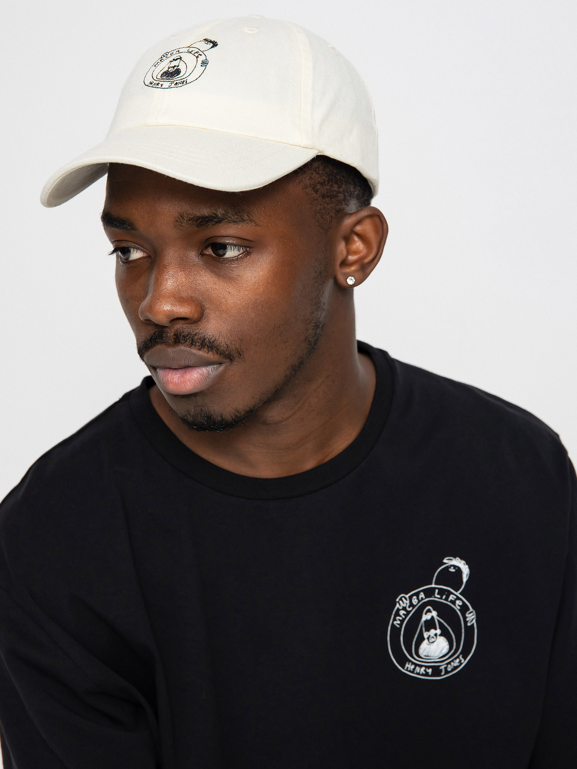 Czapka z daszkiem Macba Life Henry Jones Dad Cap MBL Logo (natural)