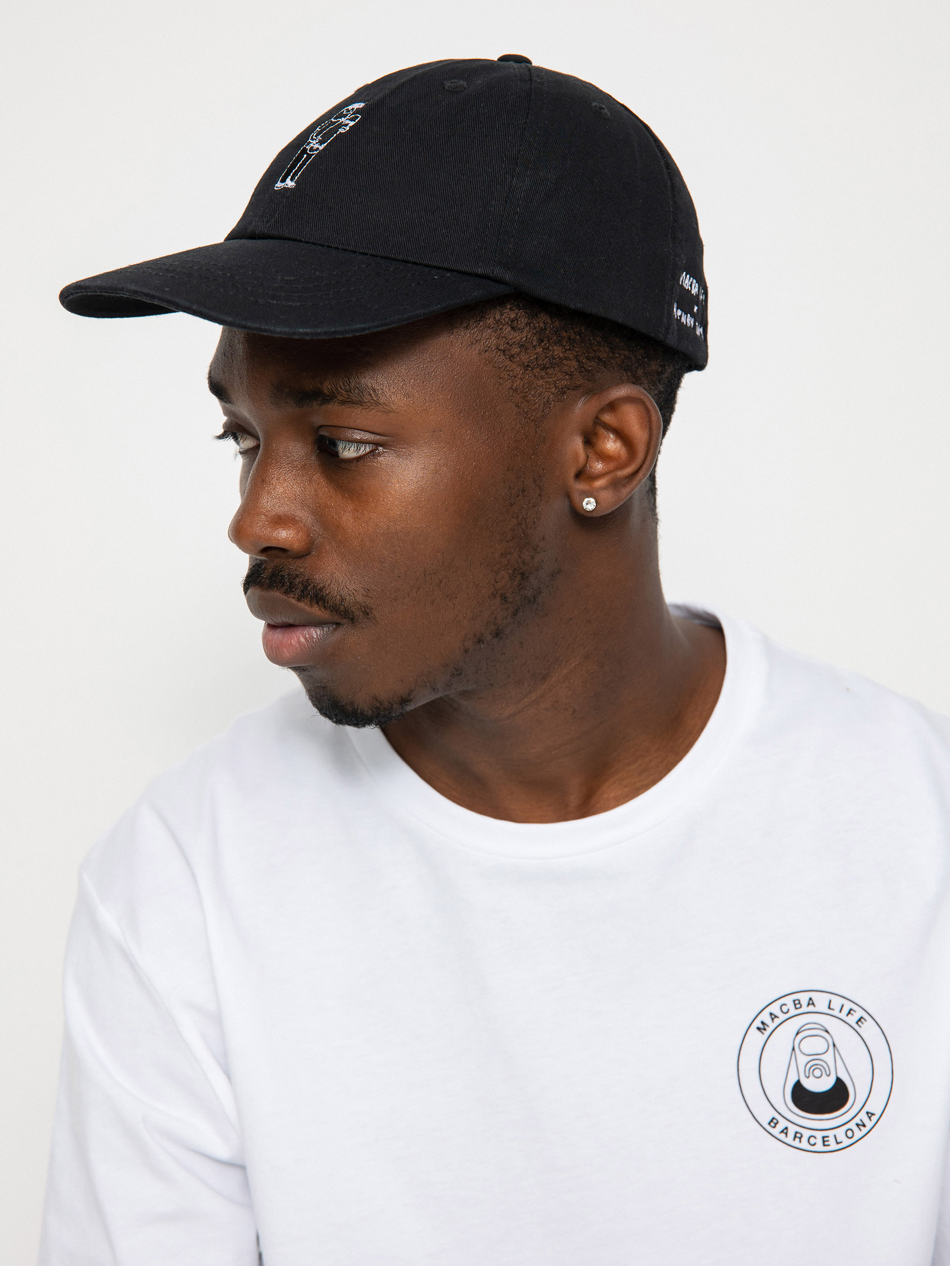 Czapka z daszkiem Macba Life Henry Jones Dad Cap Skate Logo (black)