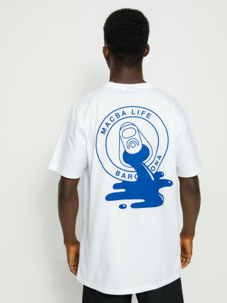 T-shirt Macba Life Spit Logo (white/blue)