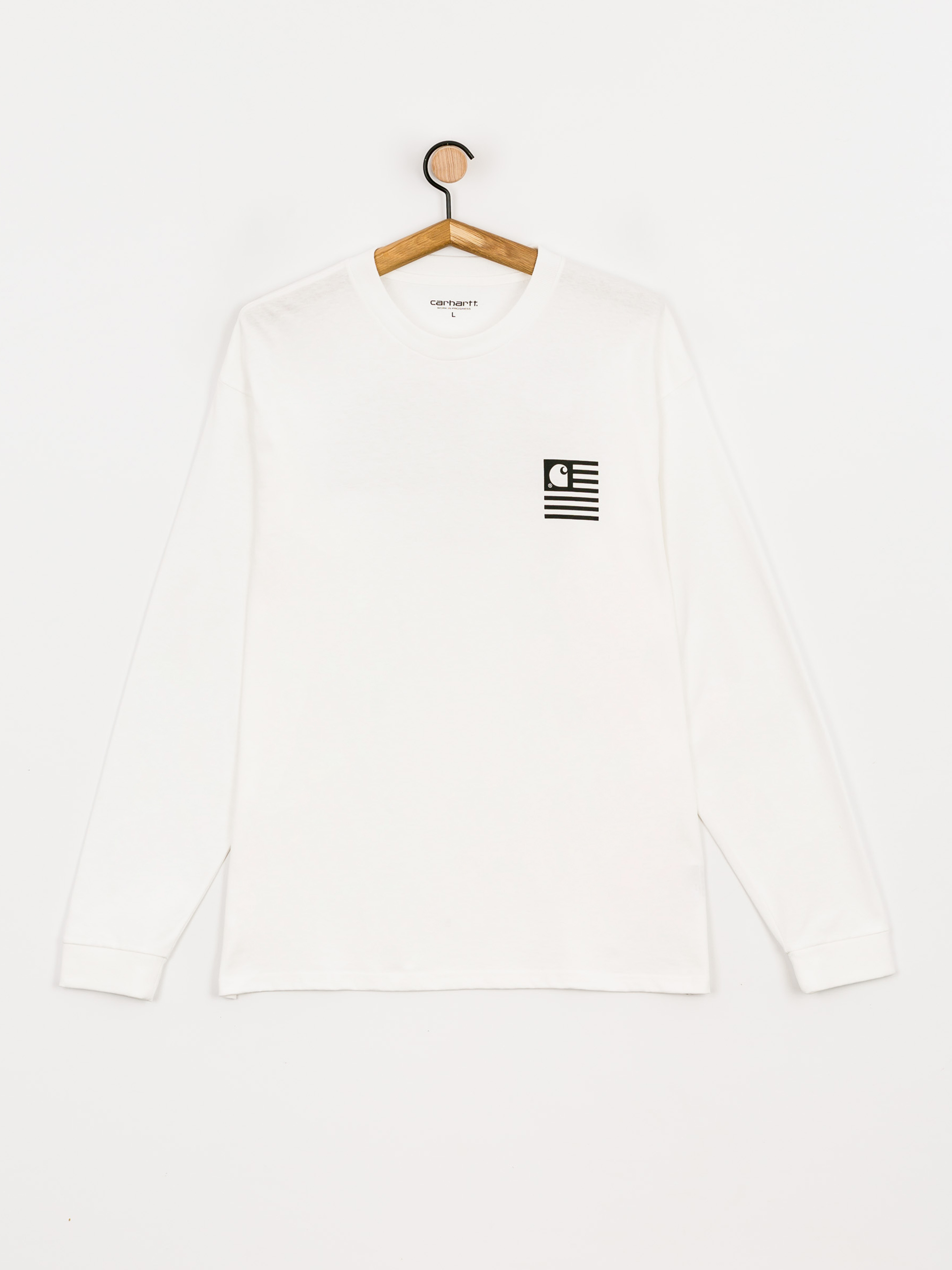 Longsleeve Carhartt WIP Book State (white/black)