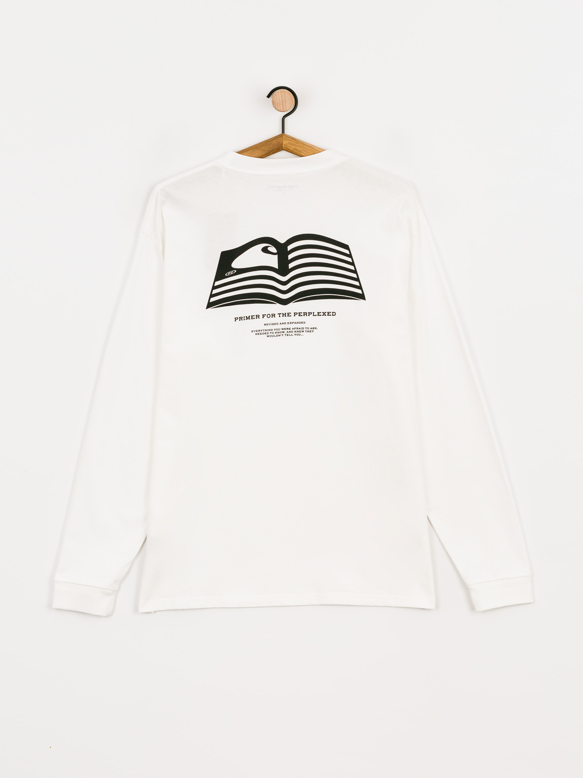 Longsleeve Carhartt WIP Book State (white/black)