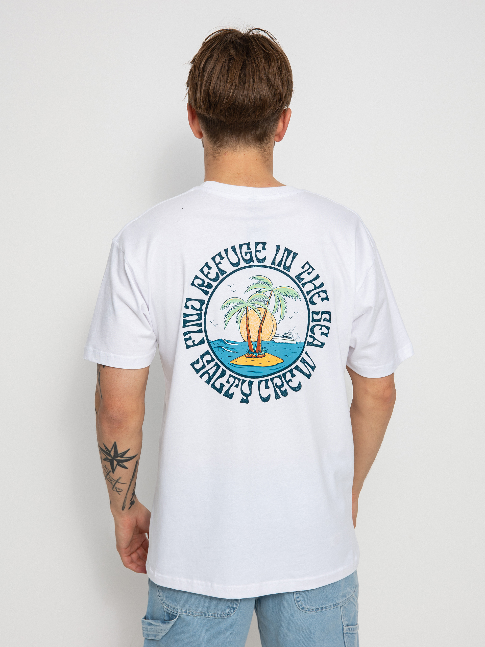 T-shirt Salty Crew Dos Palms Premium (white)