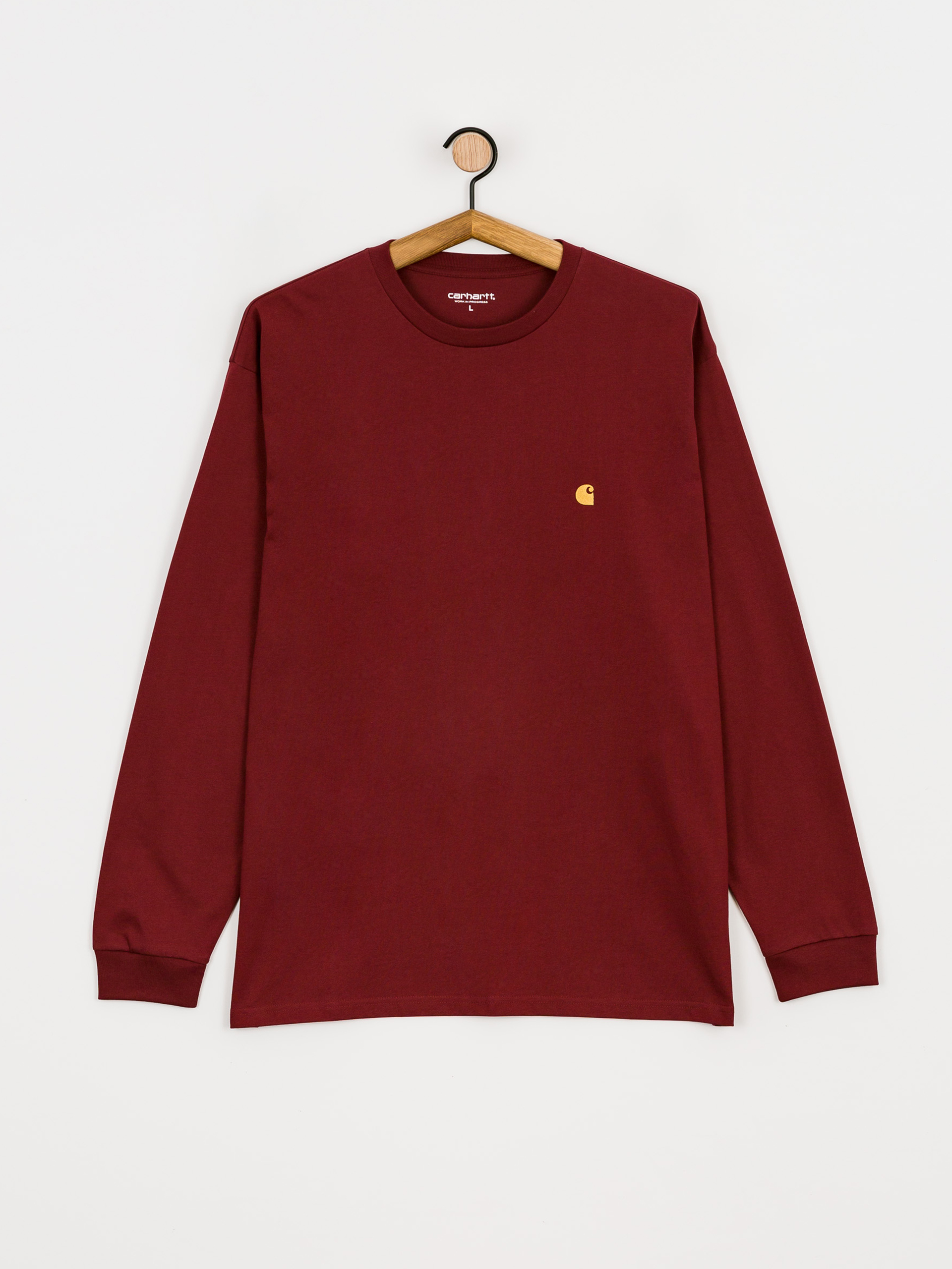 Longsleeve Carhartt WIP Chase (corvina/gold)