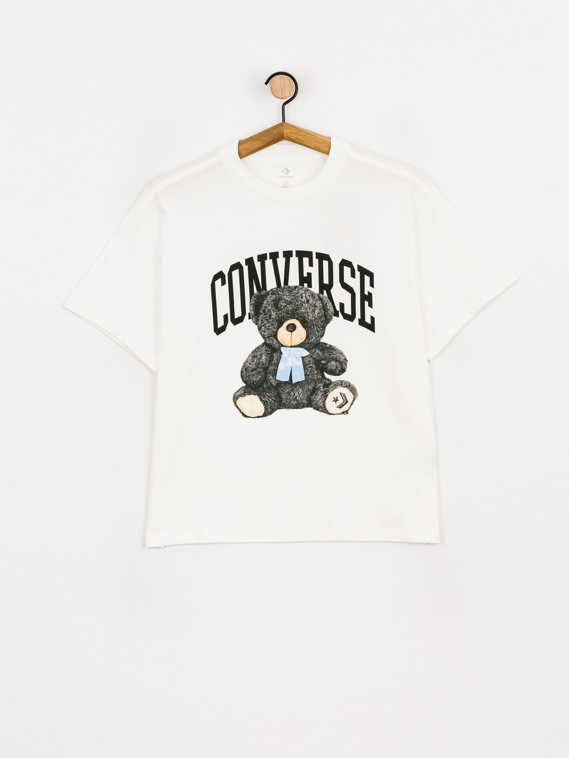 T-shirt Converse Oversized Teddy Bear Wmn (white)