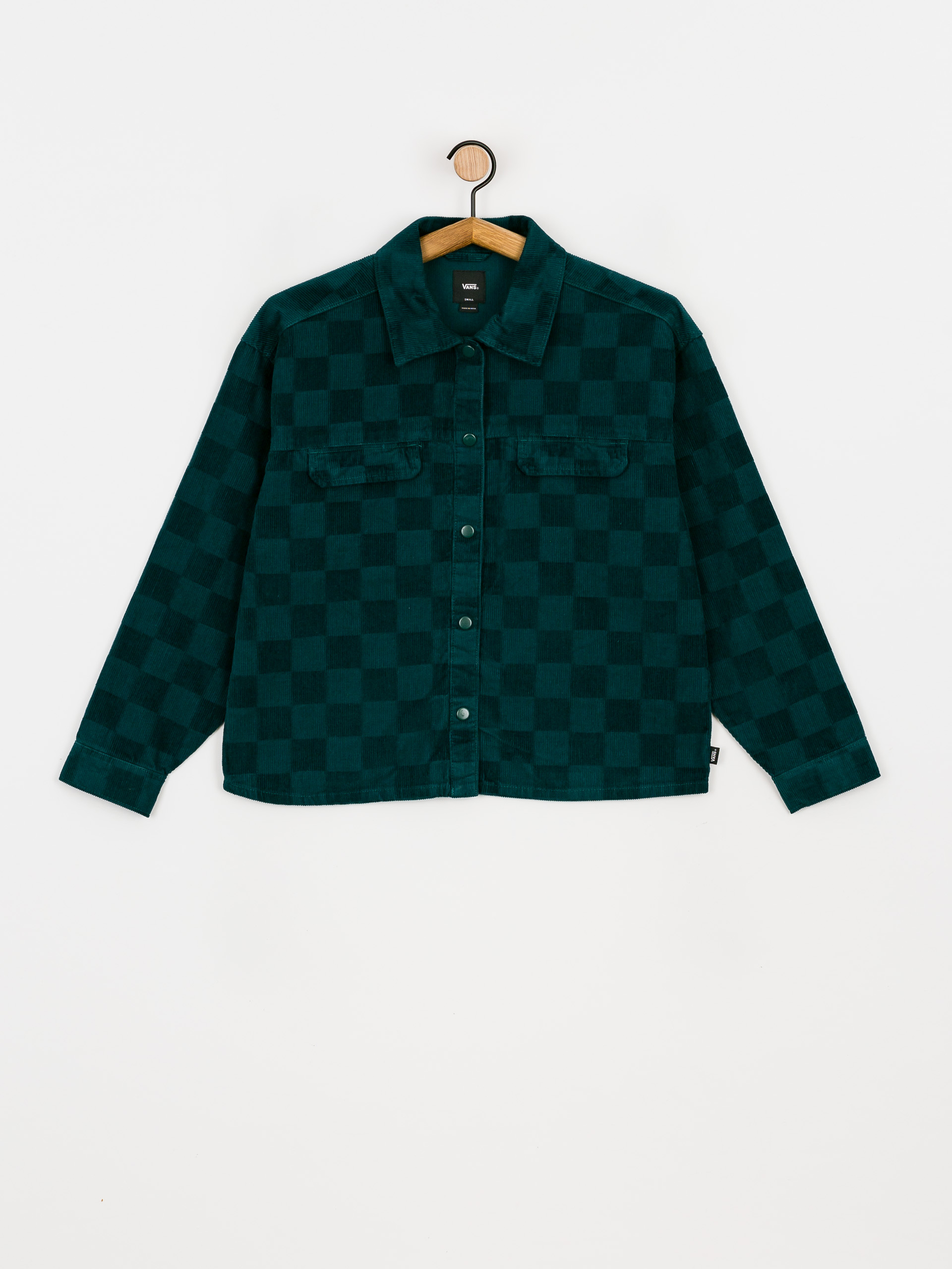 Koszula Vans Check It Out Shacket Wmn (checkerboard cord deep teal)