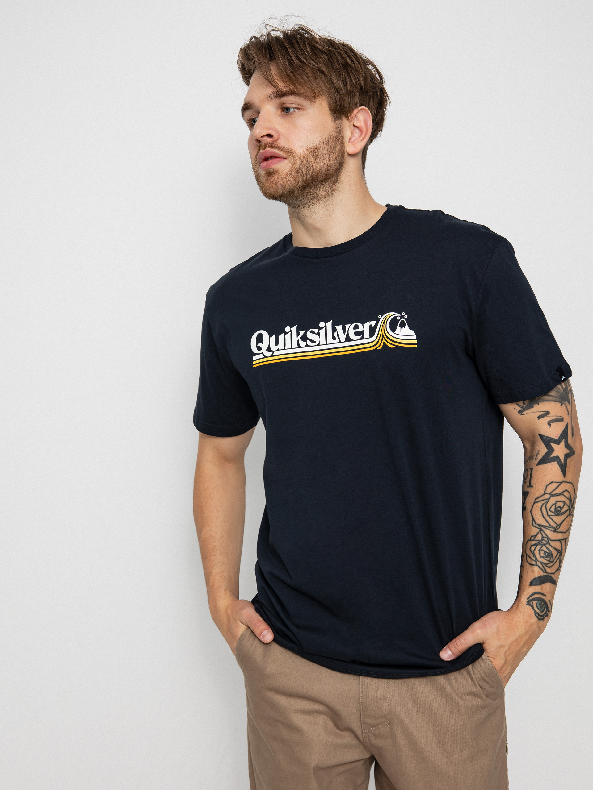 T-shirt Quiksilver All Lined Up (black)