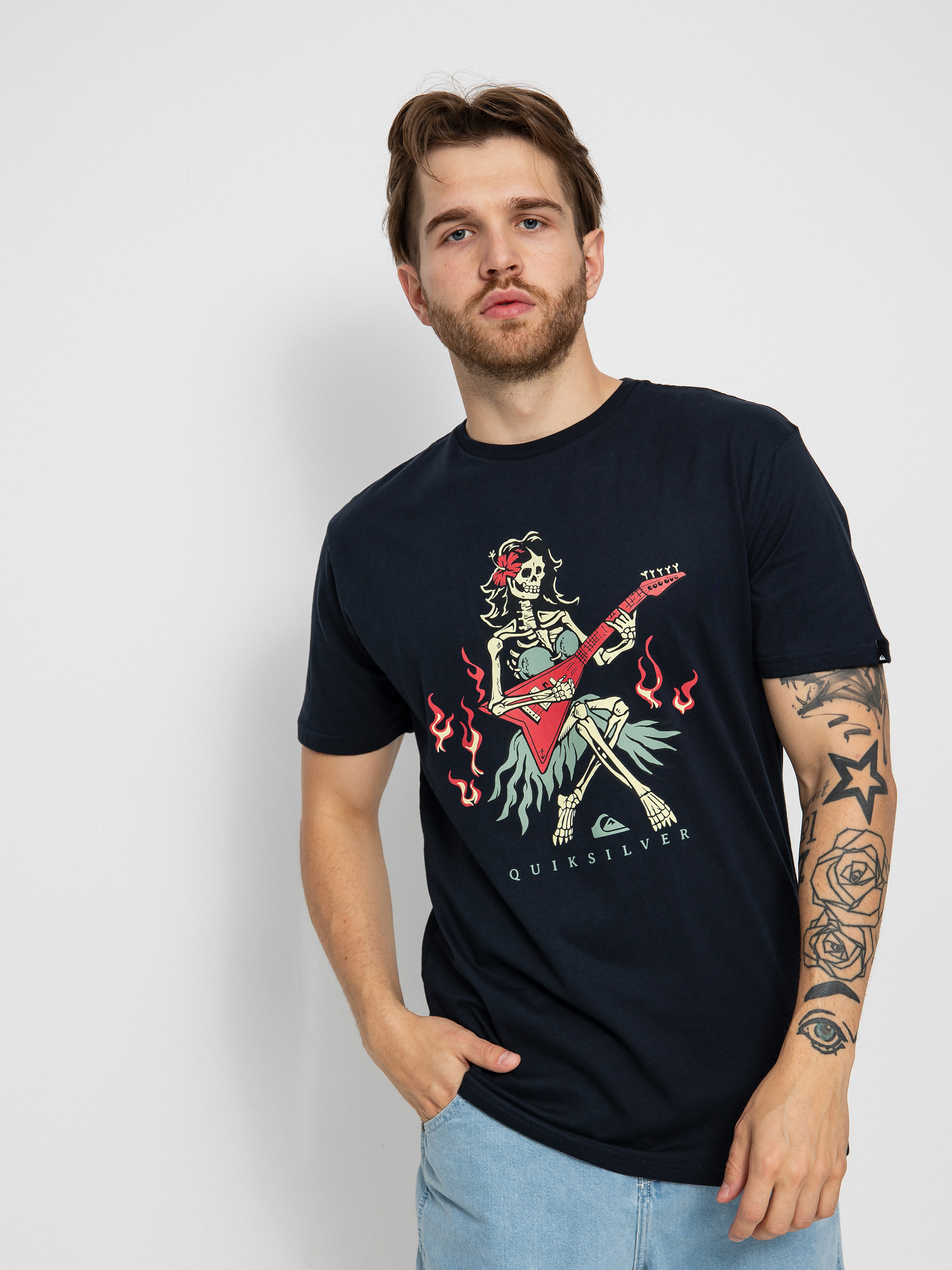 T-shirt Quiksilver Hot Motion (black)