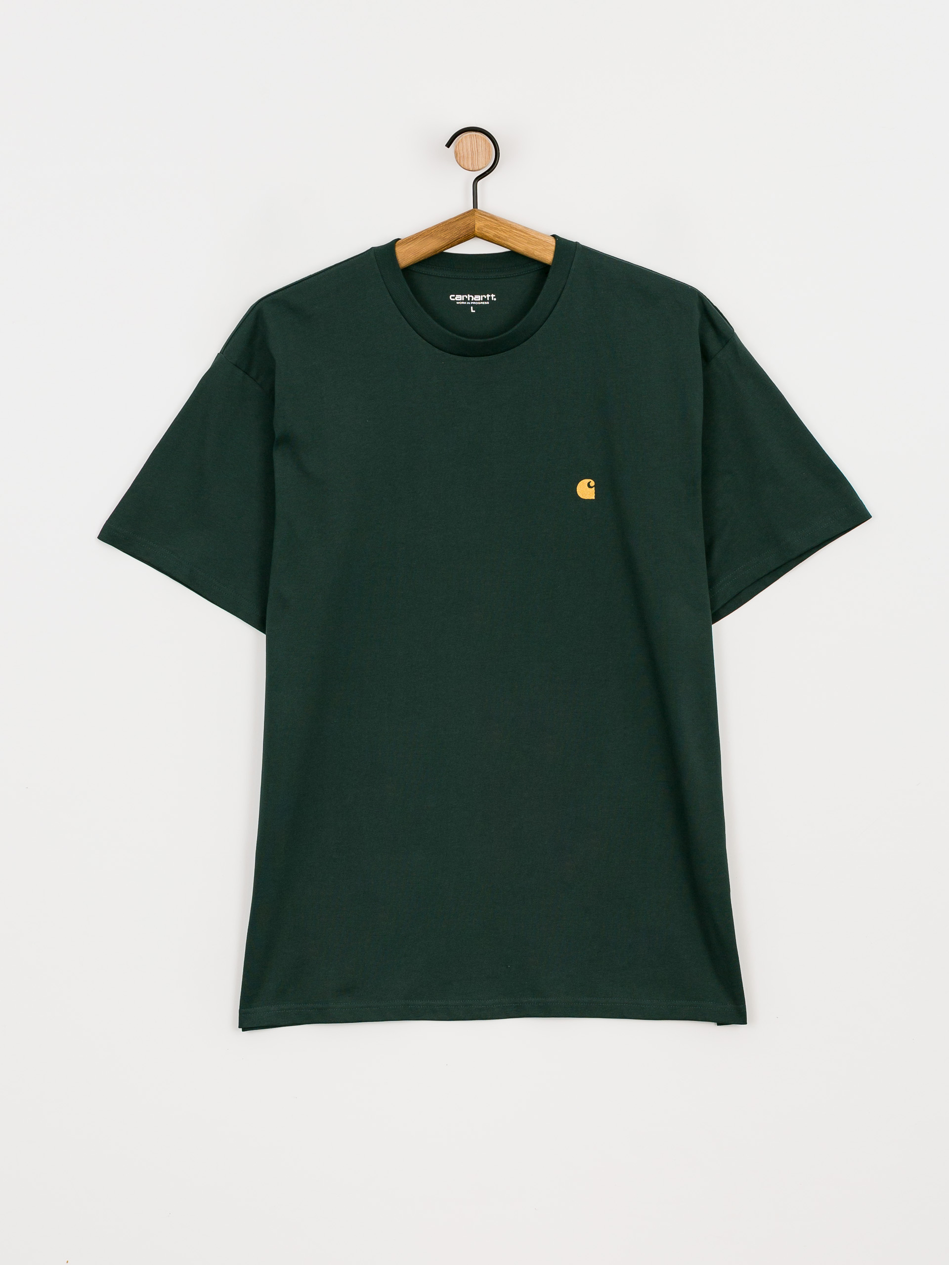 T-shirt Carhartt WIP Chase (juniper/gold)