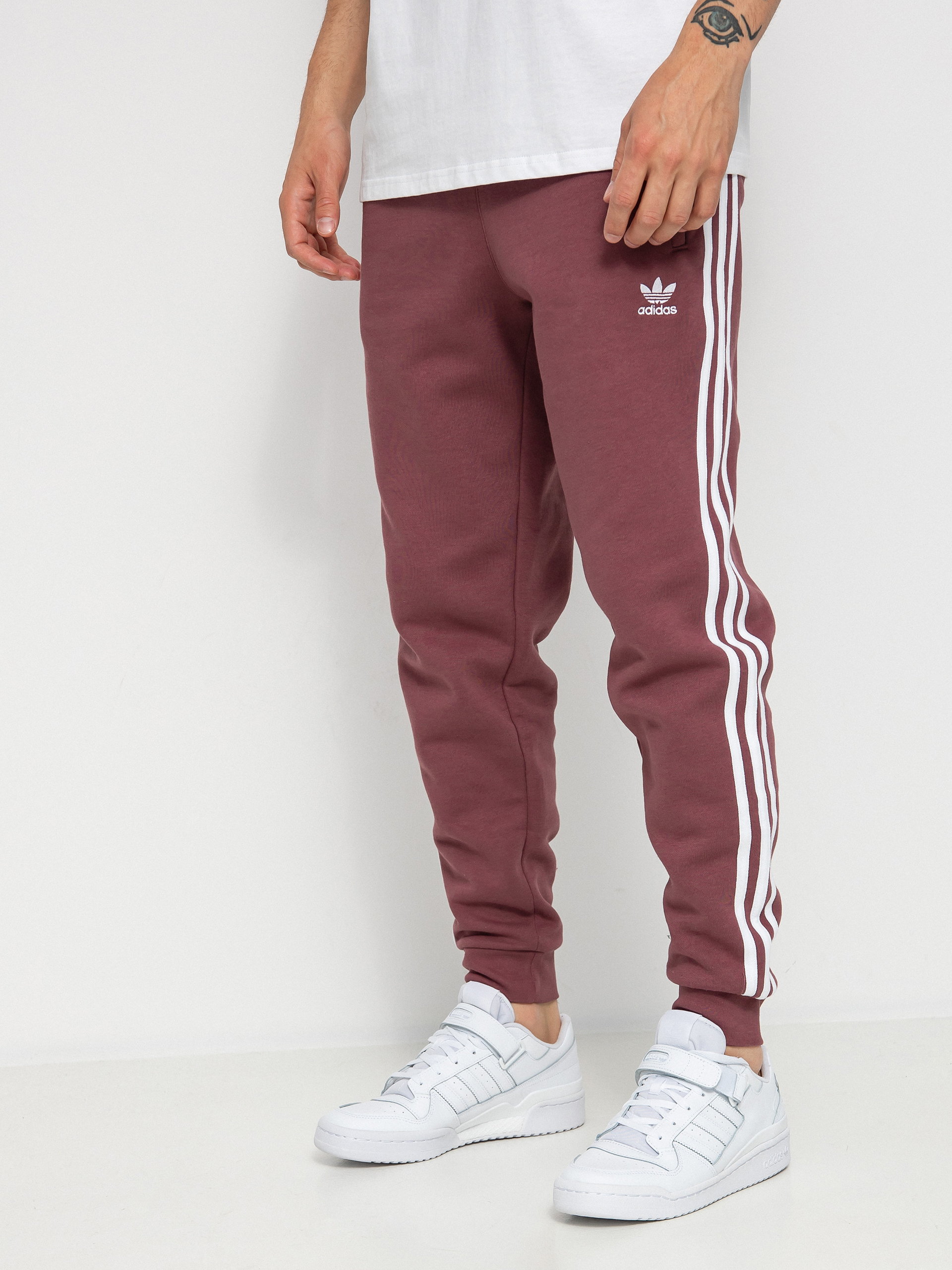 Spodnie adidas Originals 3 Stripes (quiet crimson)