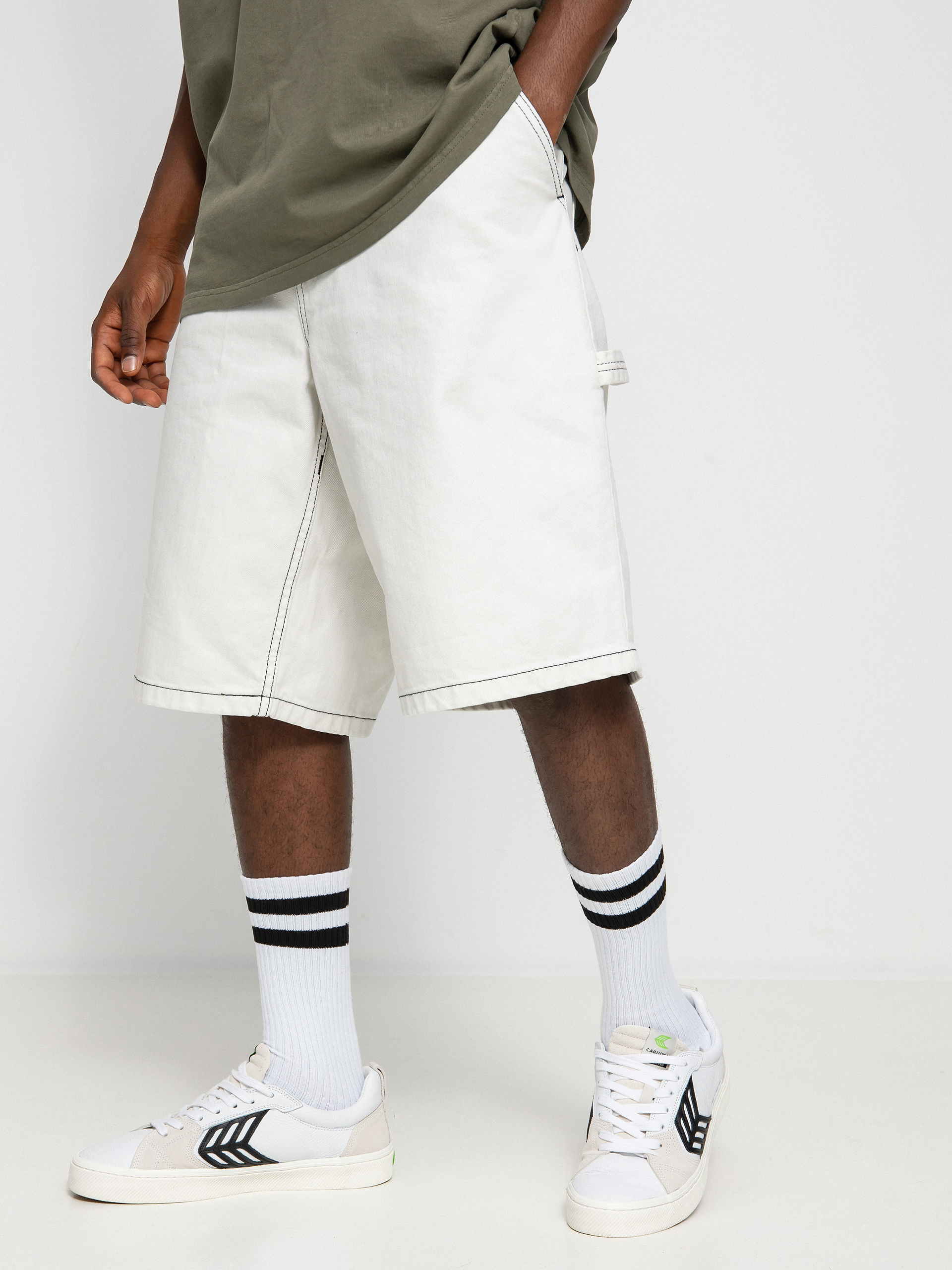 Szorty Polar Skate Big Boy Work (washed white)