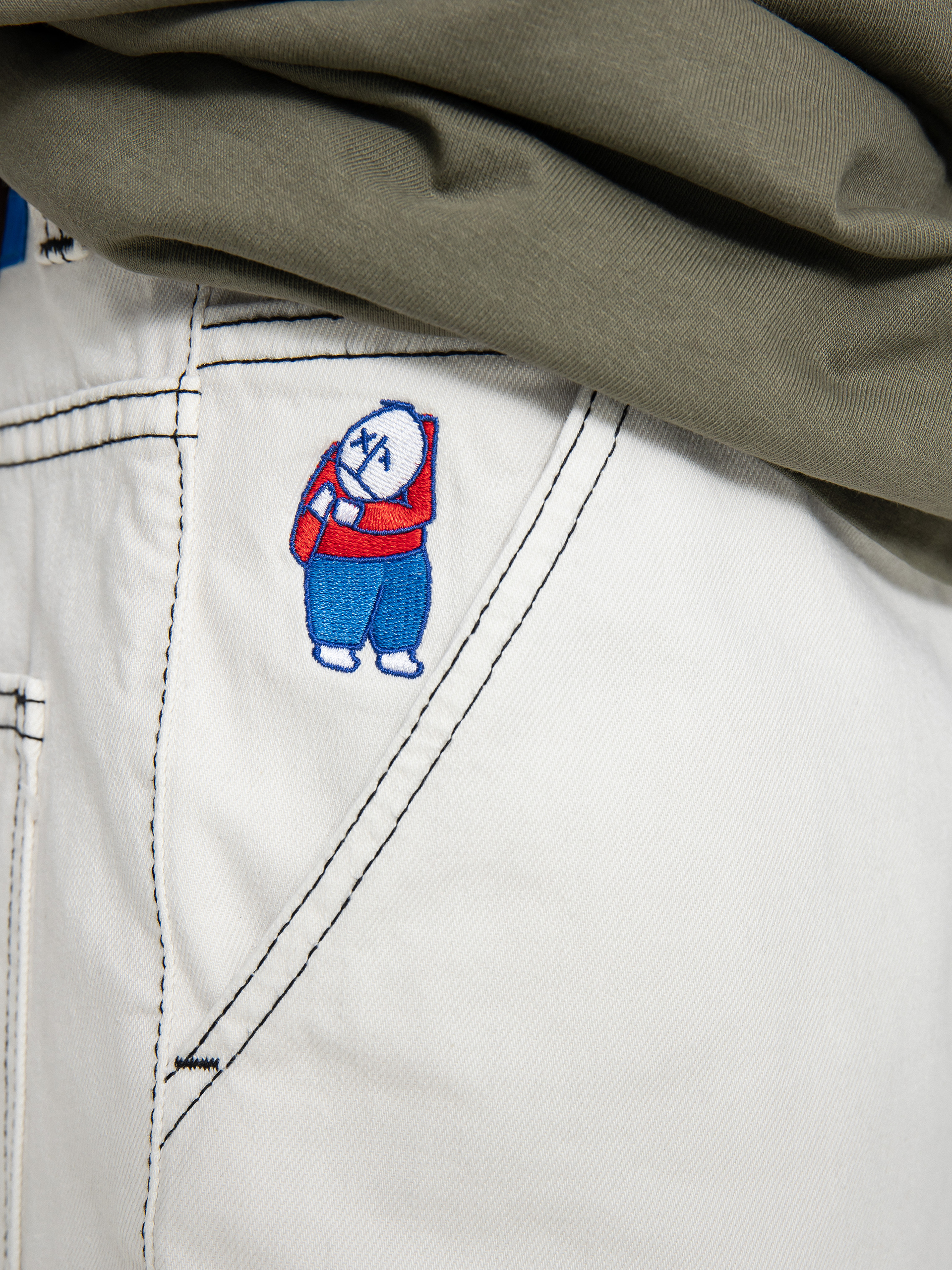 Szorty Polar Skate Big Boy Work (washed white)