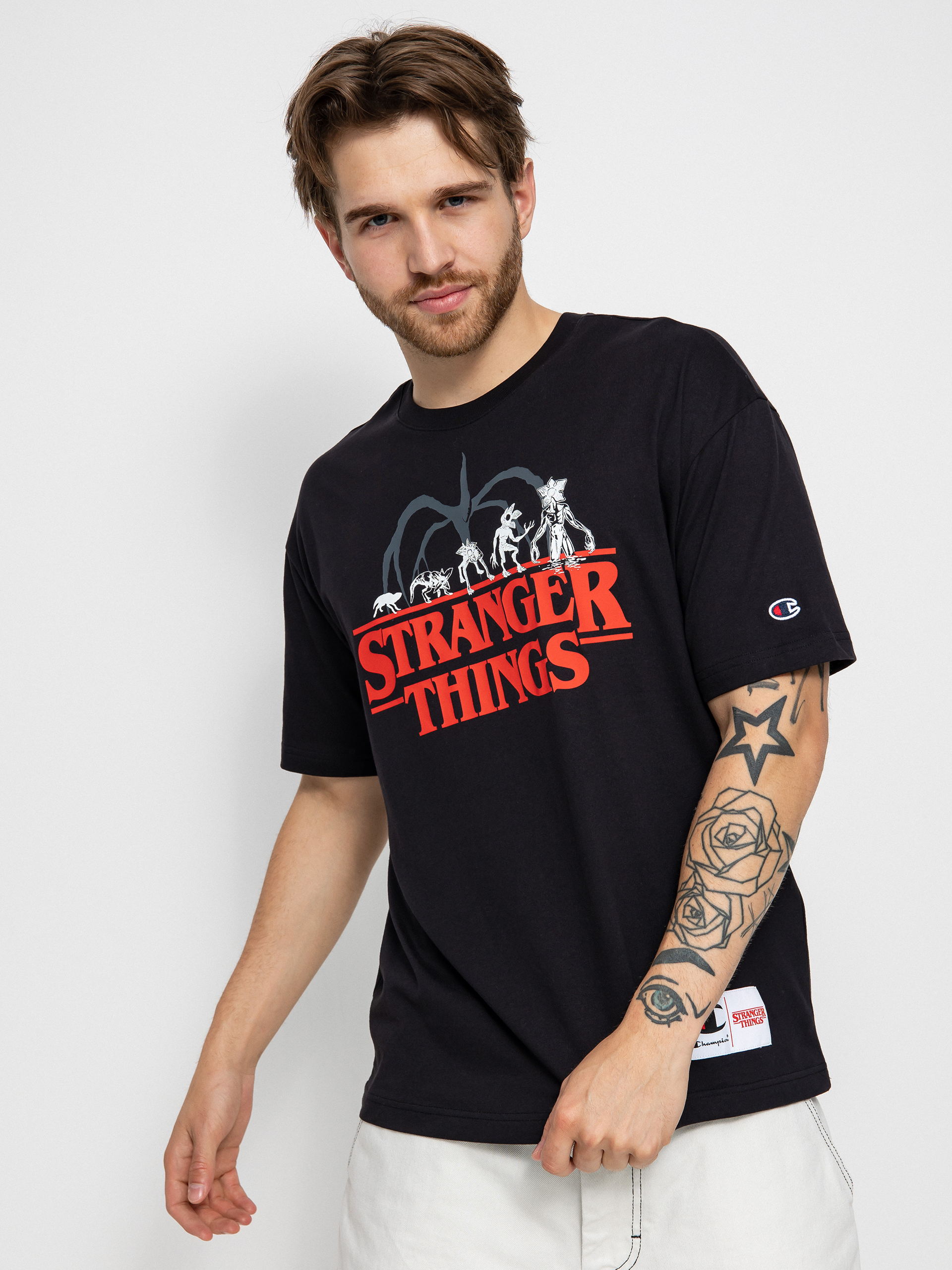 T-shirt Champion X Stranger Things Crewneck T-Shirt 217791 (nbk)