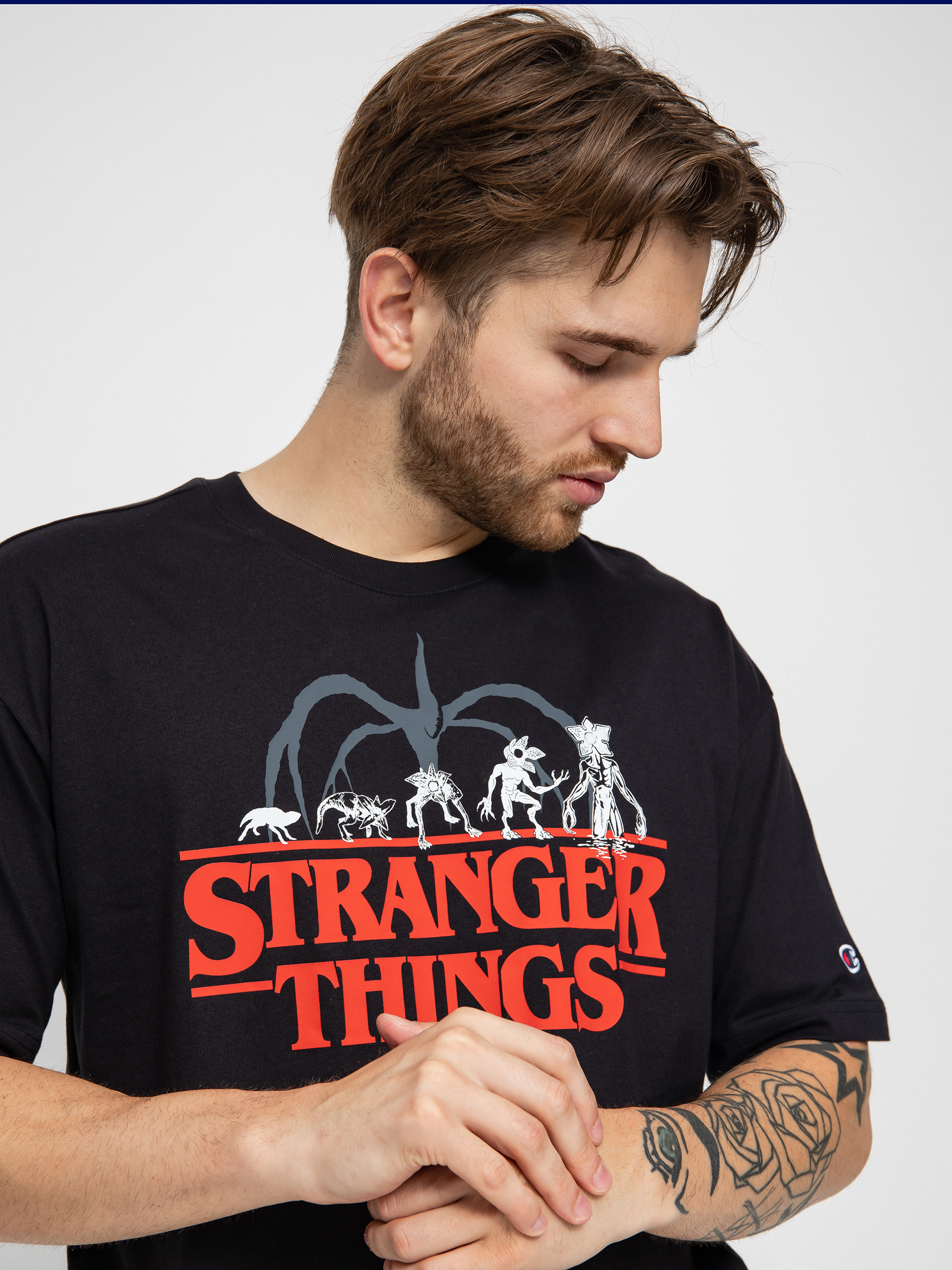 T-shirt Champion X Stranger Things Crewneck T-Shirt 217791 (nbk)