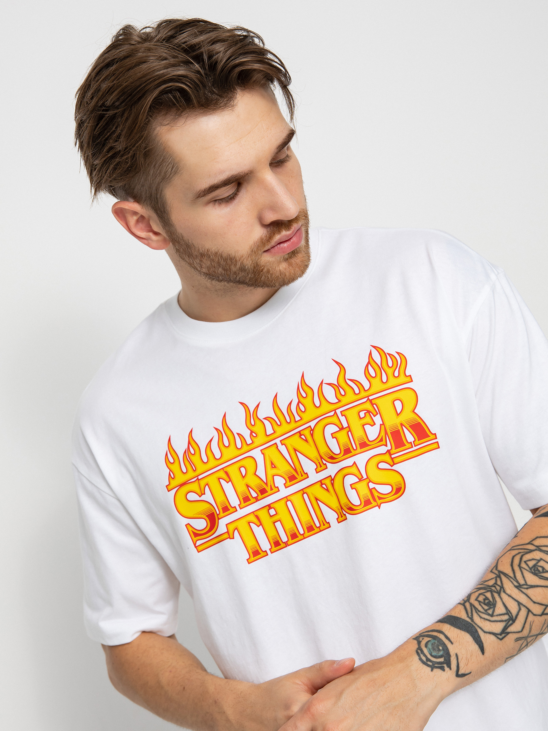 T-shirt Champion X Stranger Things Crewneck T-Shirt 217791 (wht)