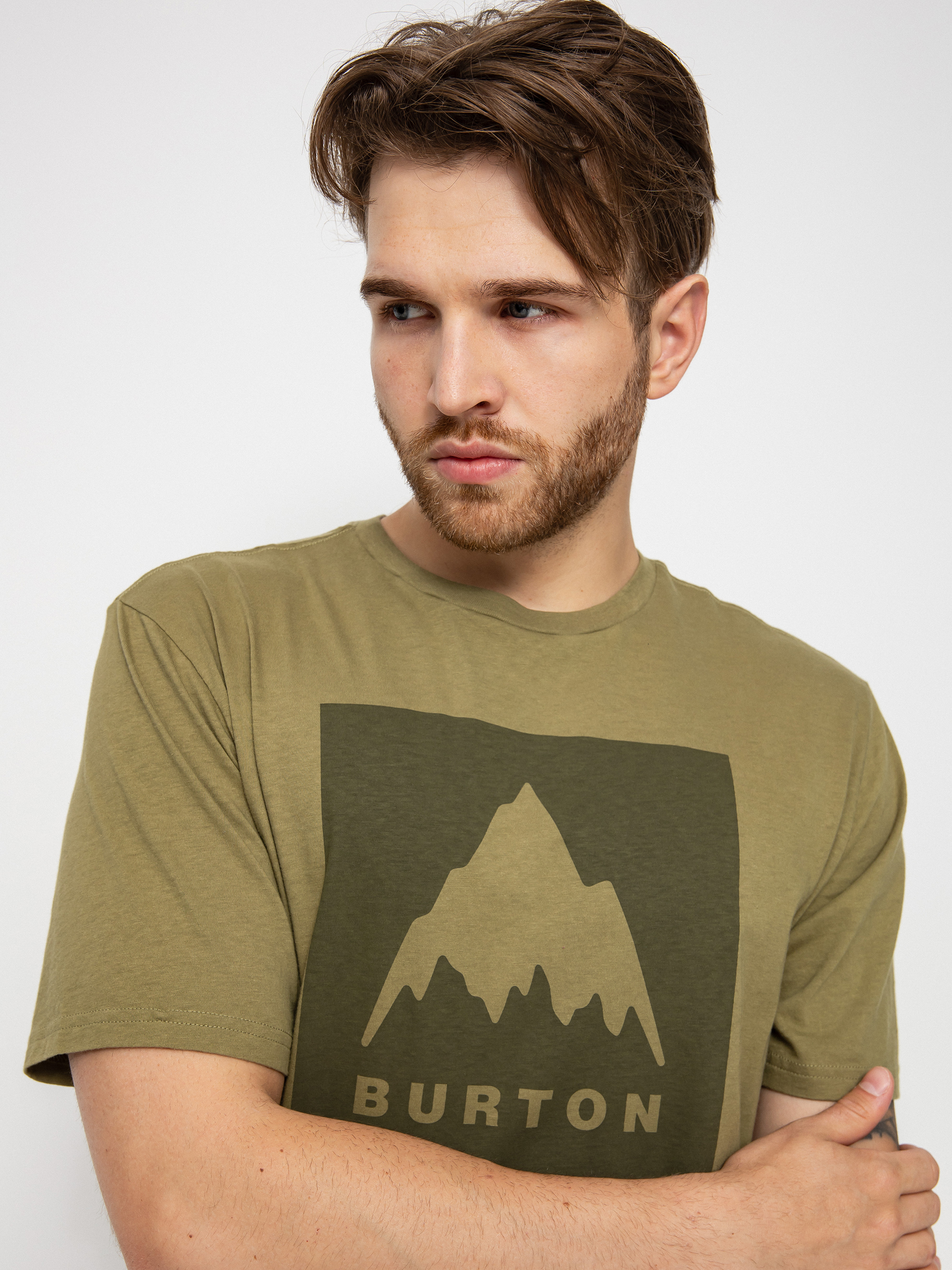 T-shirt Burton Classic Mountain High (martini olive)