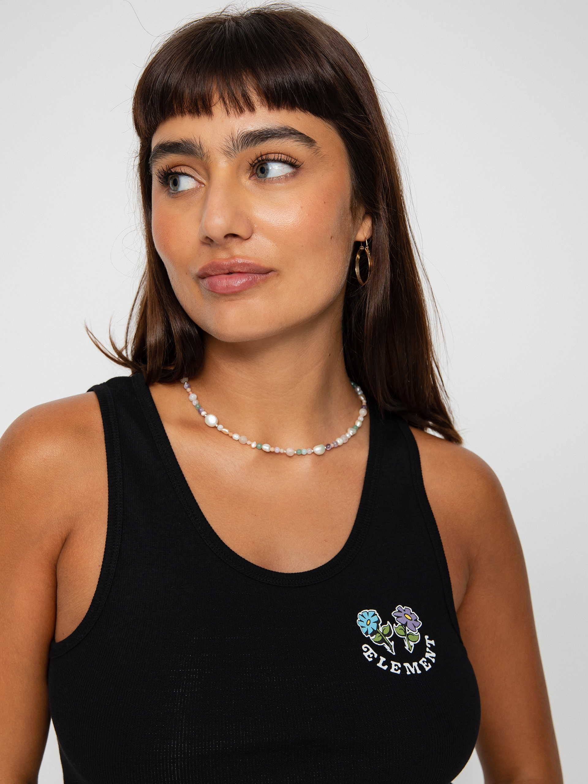 Koszulka Element Smile Crop Wmn (flint black)