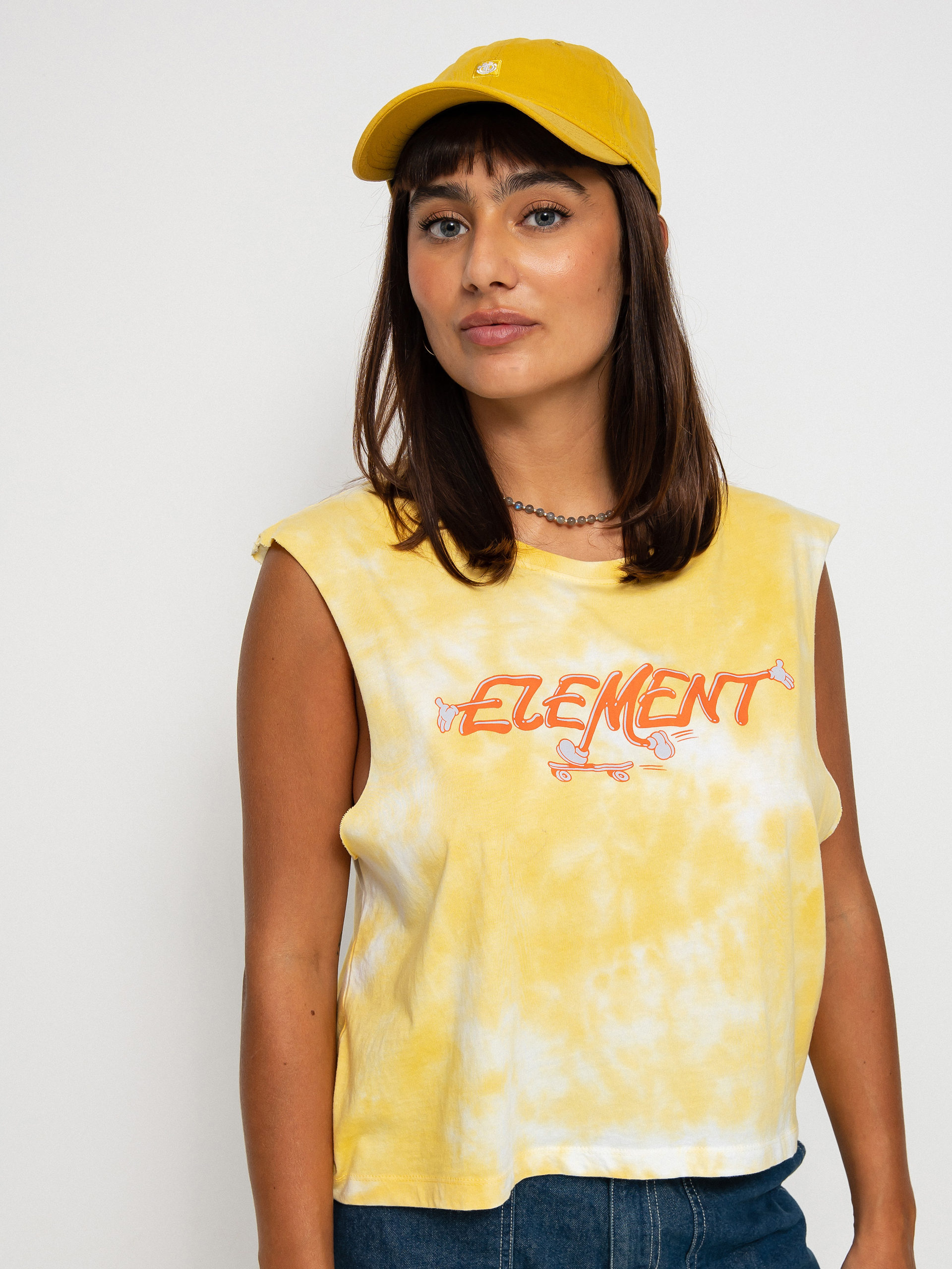 Koszulka Element Skateman Muscle Wmn (cream gold tie)