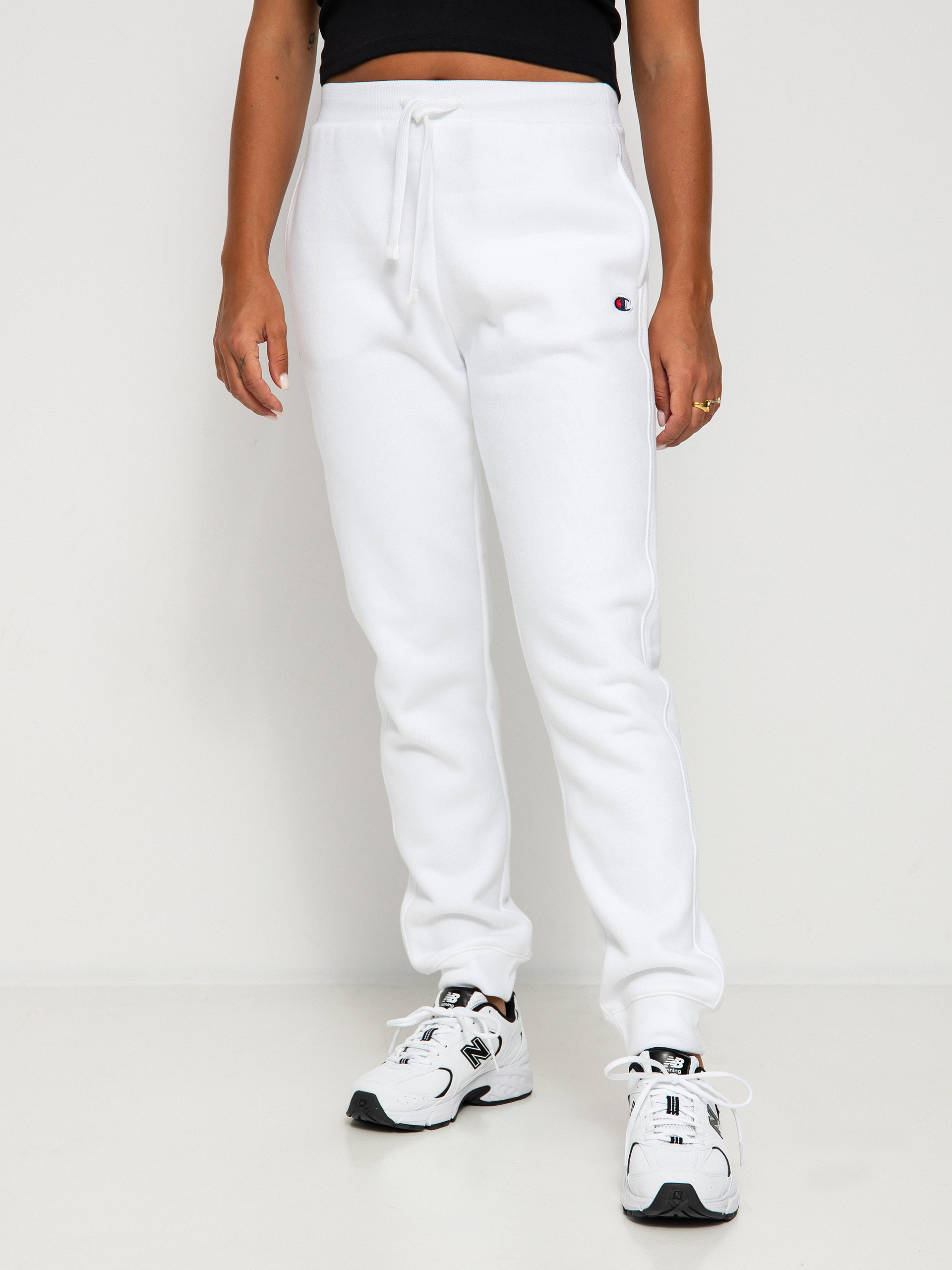 Spodnie Champion Rib Cuff Pants 115486 Wmn (wht)