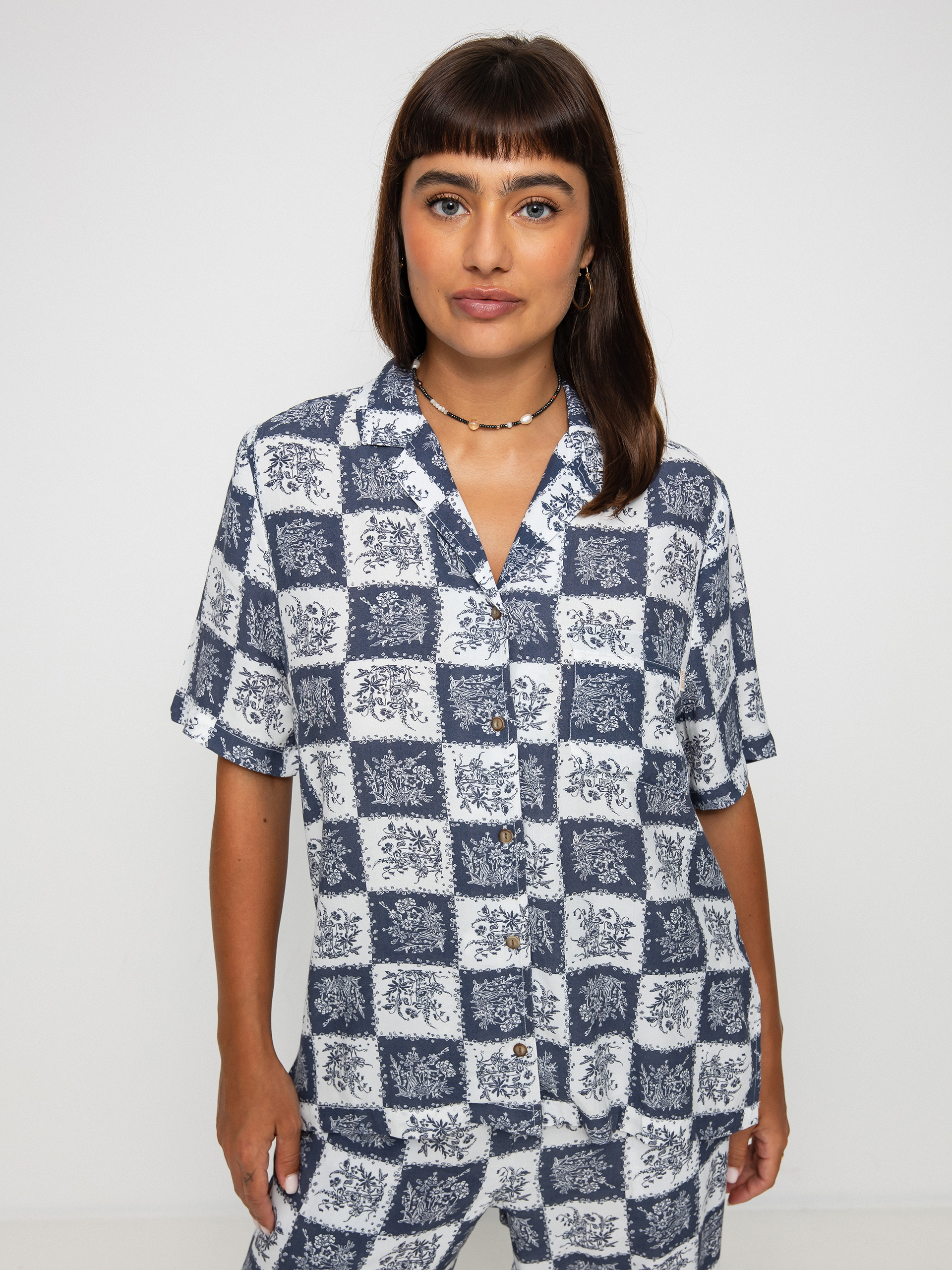 Koszula Brixton Bunker Patchwork Bf Wmn (joe blue)