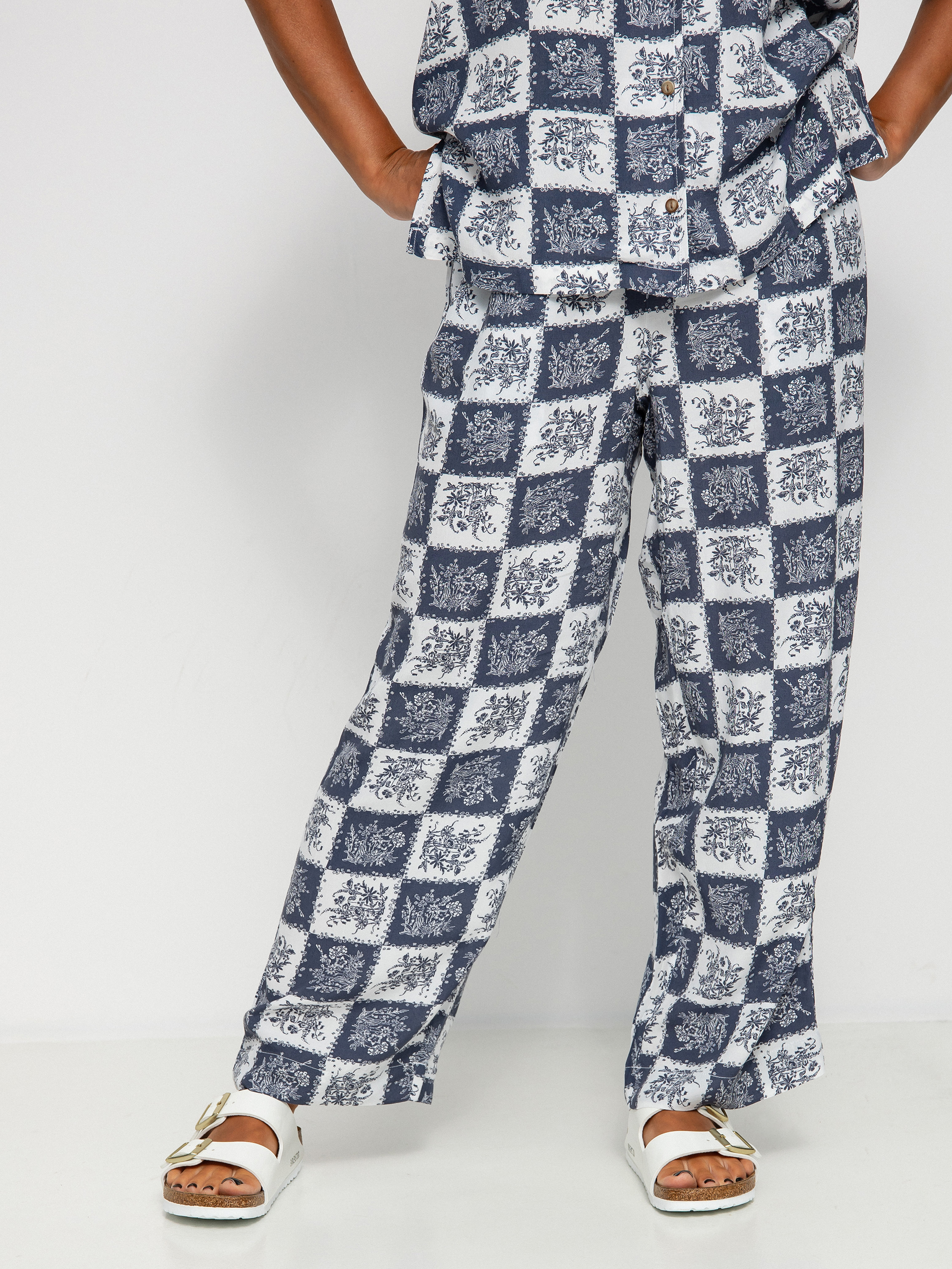 Spodnie Brixton Patchwork Crop Pant Wmn (joe blue)