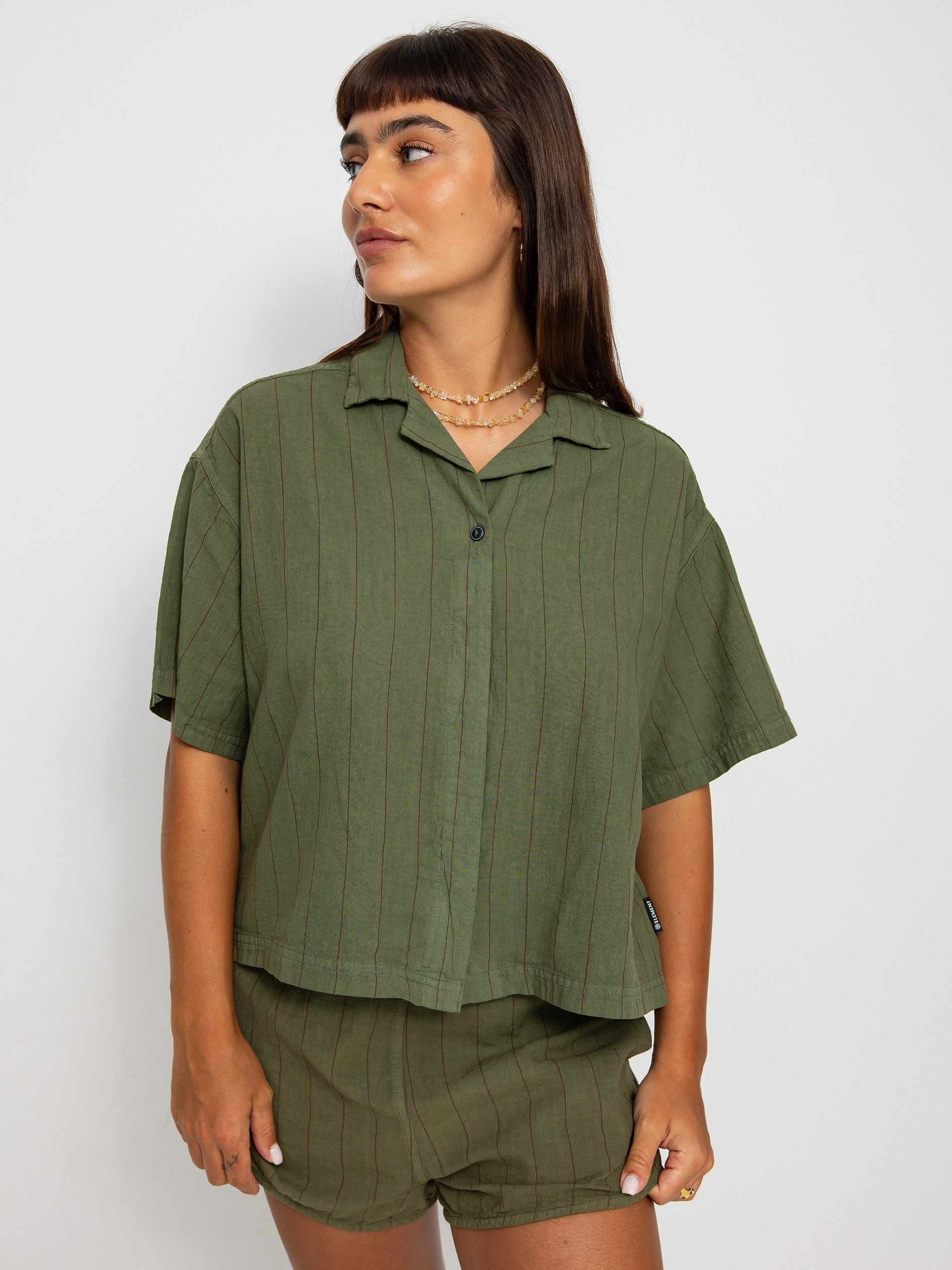 Koszula Element Haslev Linen Wmn (winter moss)