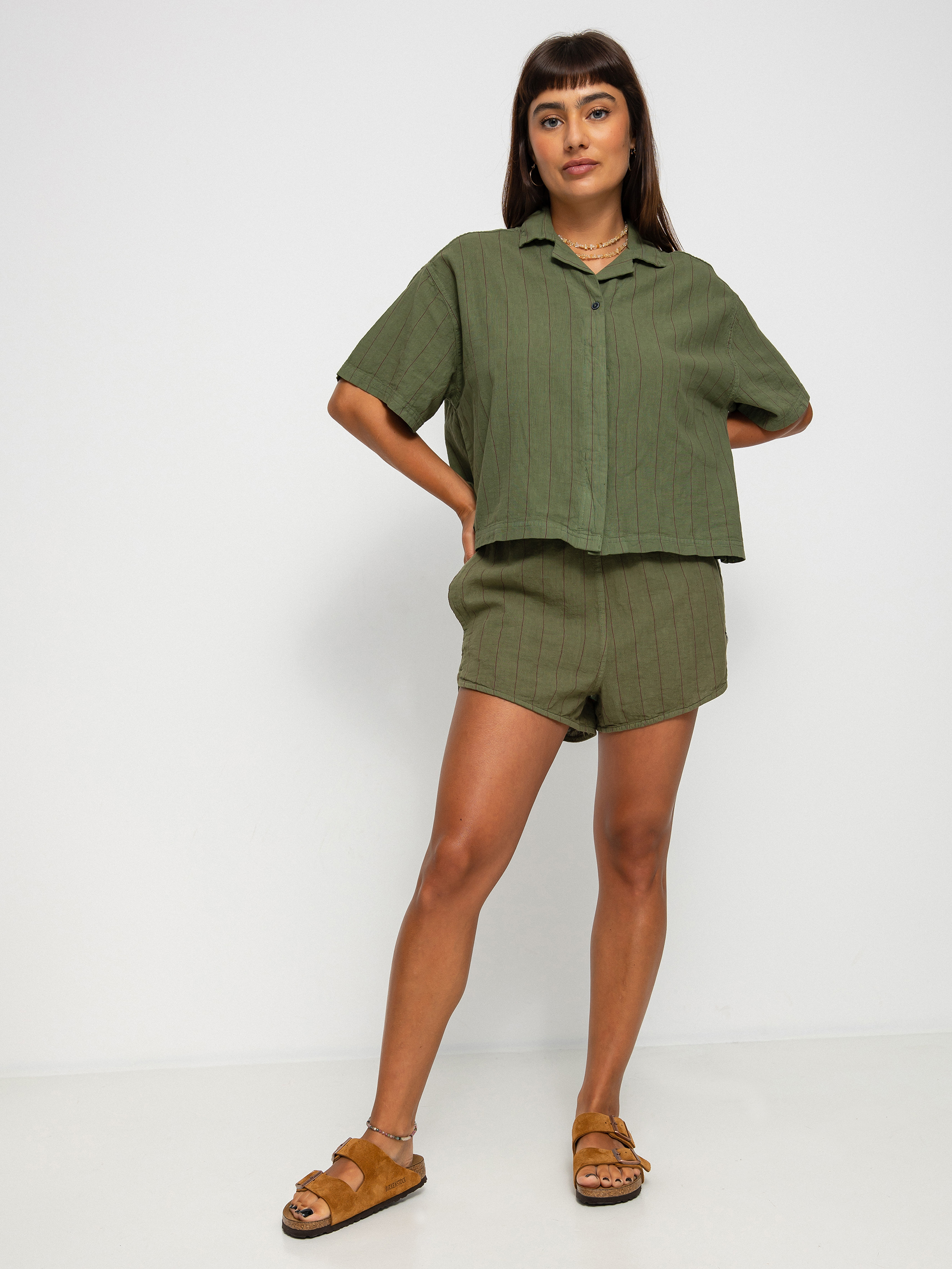 Koszula Element Haslev Linen Wmn (winter moss)