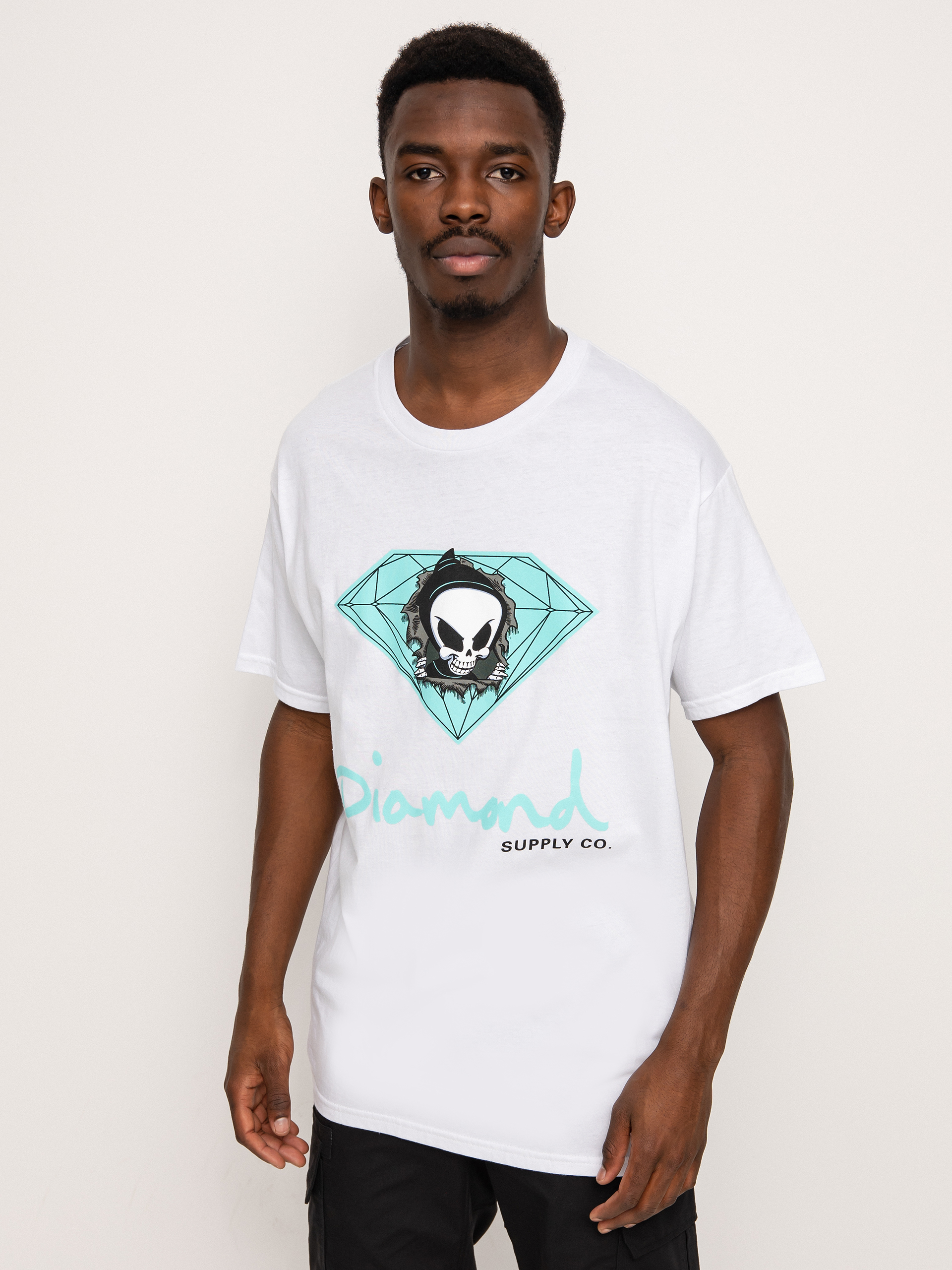 T-shirt Diamond Supply Co. Reaper Sign (wht)